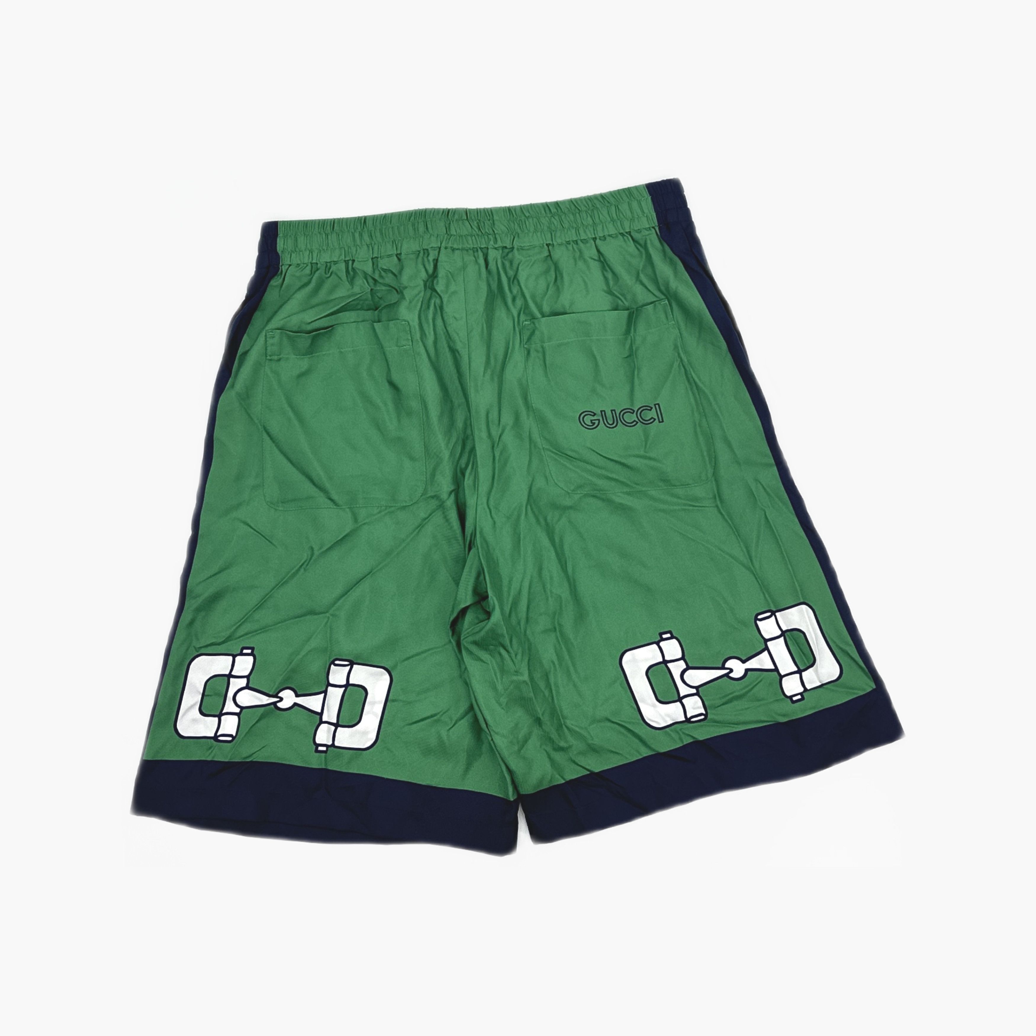 Gucci Gucci Silk Horsebit Logo Shorts 48 Size US 32 / EU 48 - 2 Thumbnail