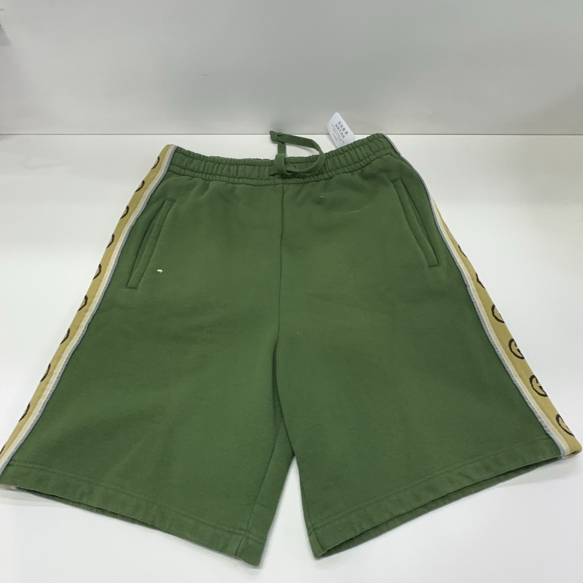 Gucci Gucci GG Logo Taped Jersey Shorts Green Size S Size US 30 / EU 46 - 7 Thumbnail