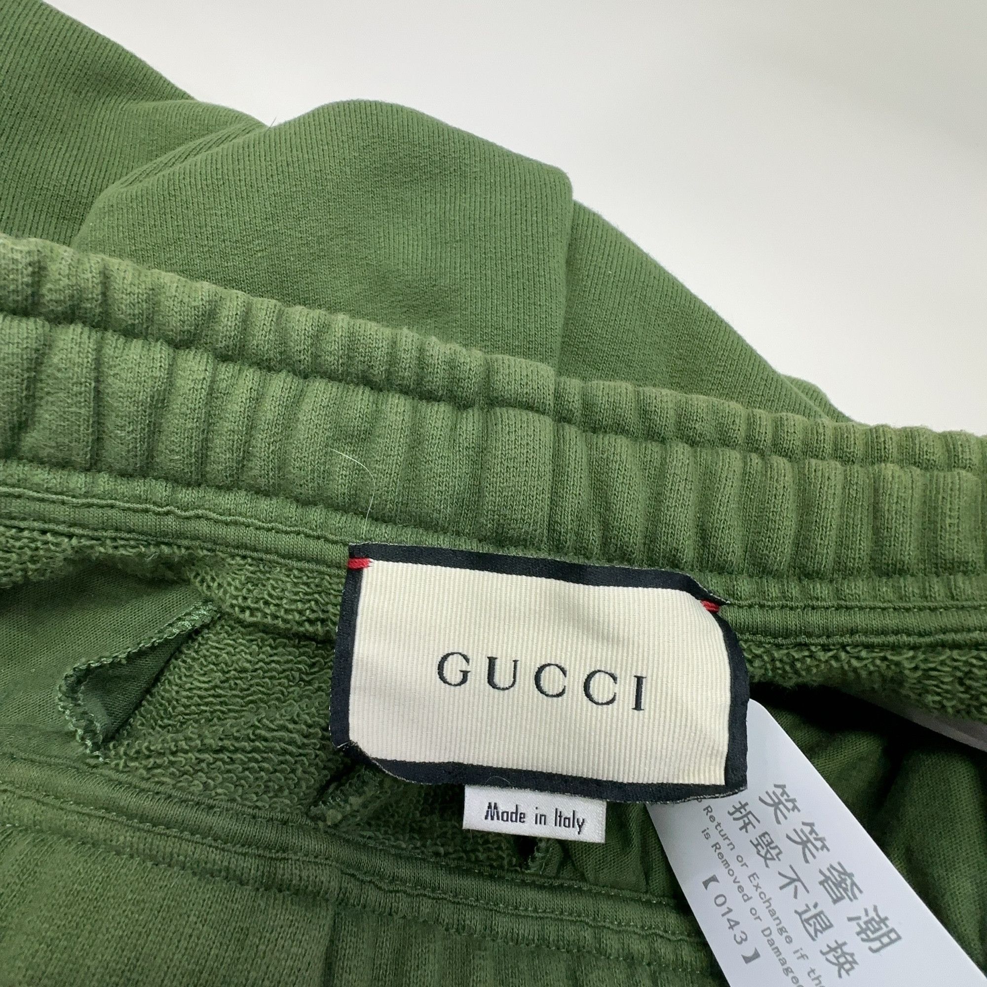 Gucci Gucci GG Logo Taped Jersey Shorts Green Size S Size US 30 / EU 46 - 3 Thumbnail