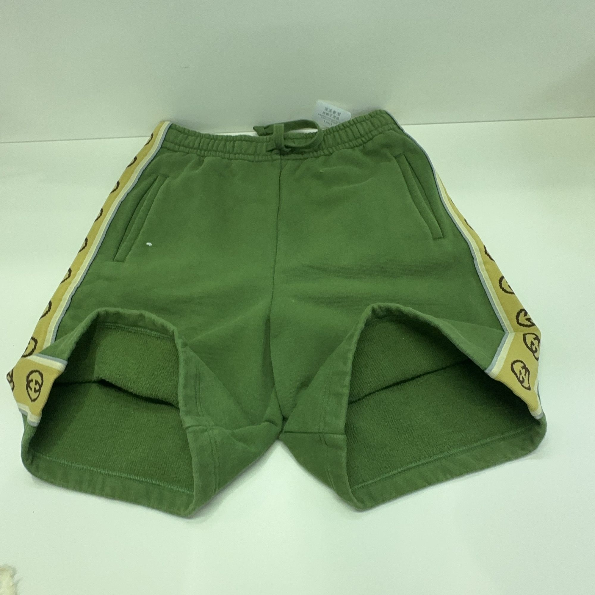 Gucci Gucci GG Logo Taped Jersey Shorts Green Size S Size US 30 / EU 46 - 8 Thumbnail