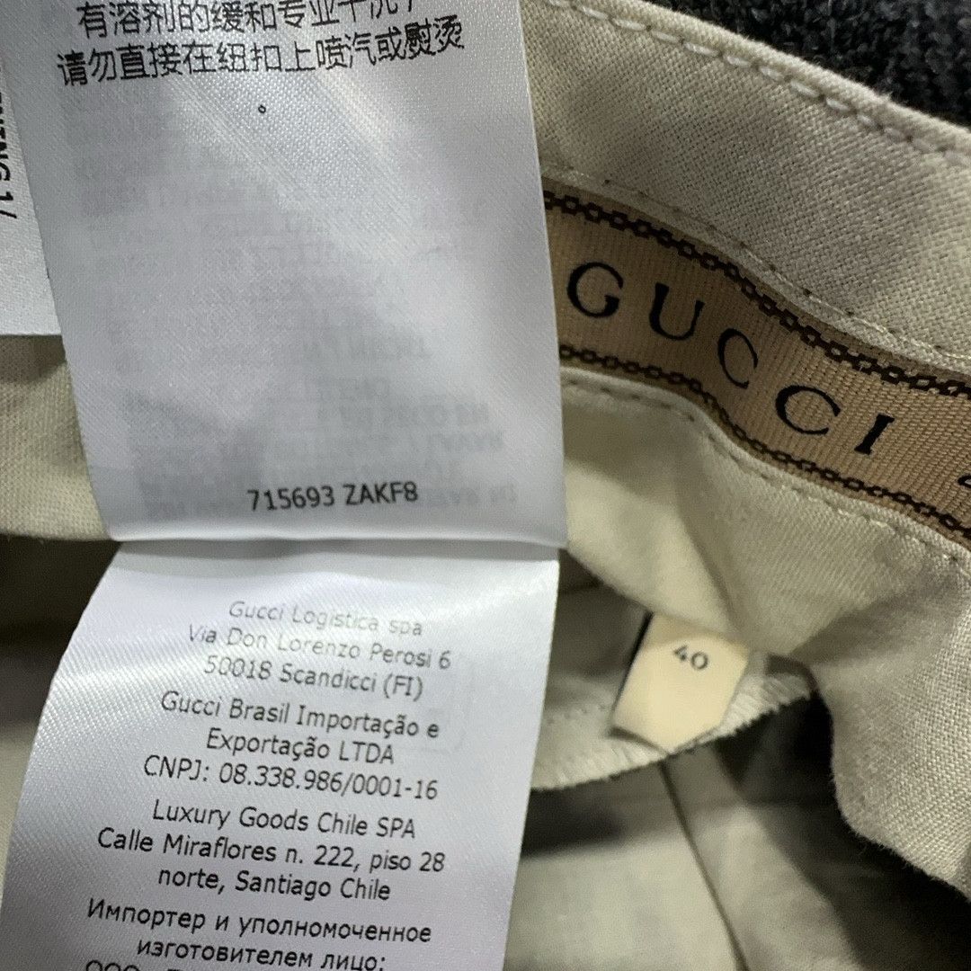 Gucci Gucci Monogram Wool Wide-Leg Trousers IT 40 Size 27" / US 4 / IT 40 - 6 Thumbnail