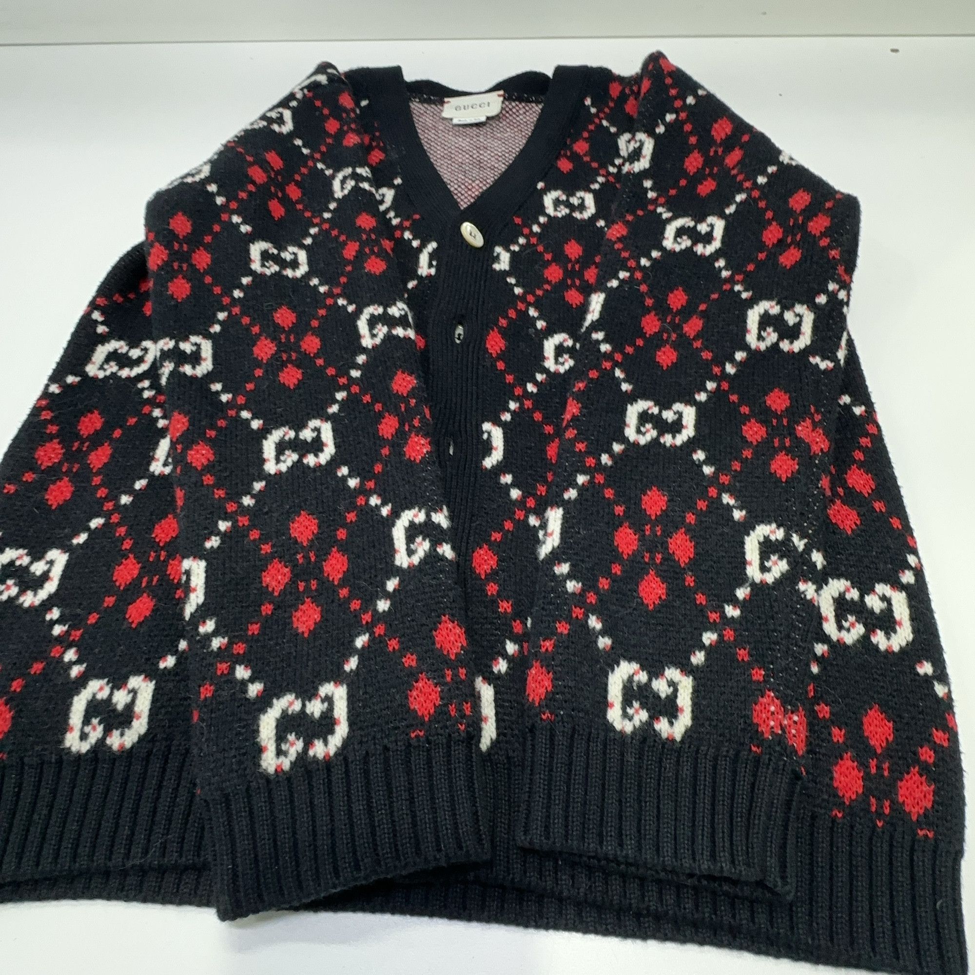 Gucci Gucci GG Monogram Knit Cardigan Size 6 Size US XXS / EU 40 - 6 Thumbnail