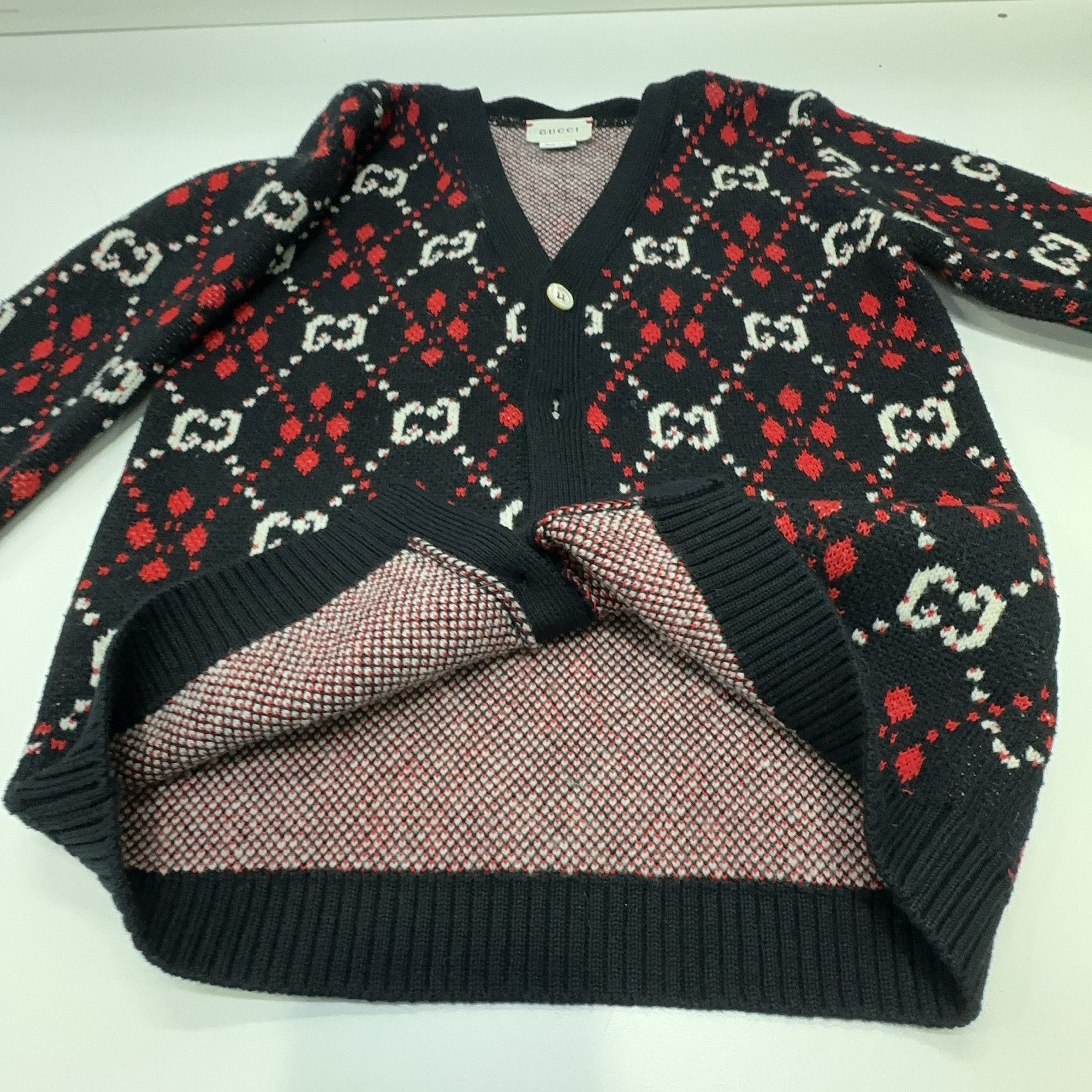 Gucci Gucci GG Monogram Knit Cardigan Size 6 Size US XXS / EU 40 - 10 Thumbnail