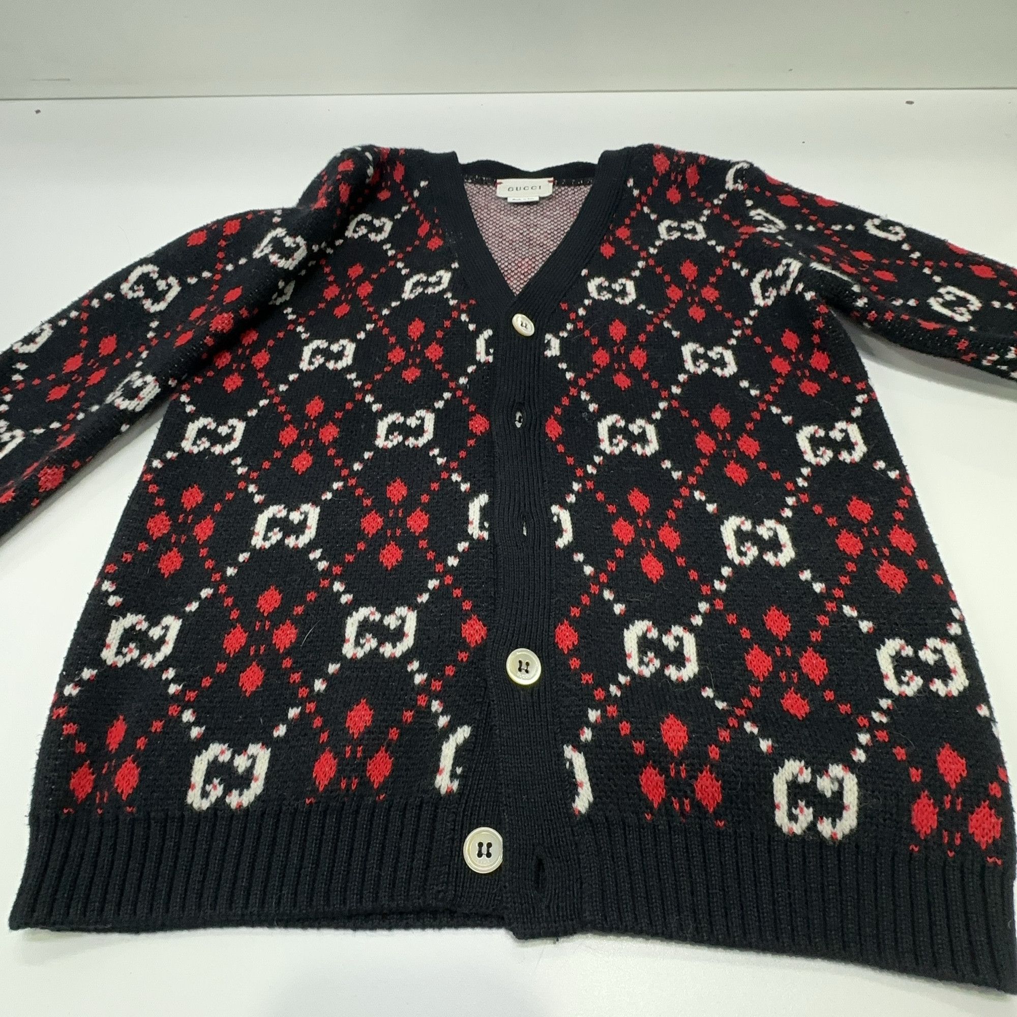 Gucci Gucci GG Monogram Knit Cardigan Size 6 Size US XXS / EU 40 - 9 Thumbnail