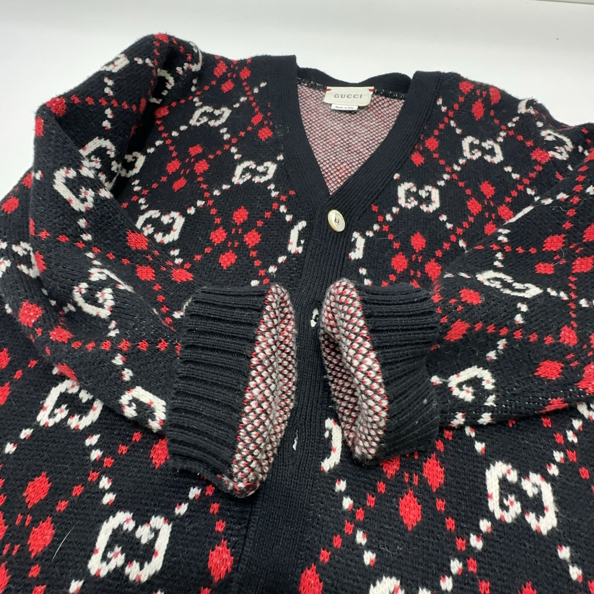 Gucci Gucci GG Monogram Knit Cardigan Size 6 Size US XXS / EU 40 - 5 Thumbnail