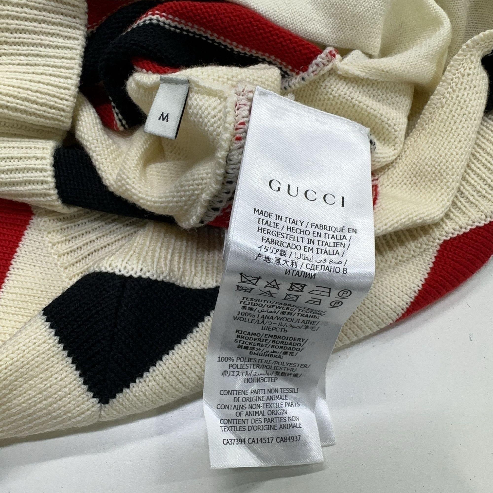 Gucci Gucci Worldwide Striped Wool Cardigan M Size US M / EU 48-50 / 2 - 4 Thumbnail