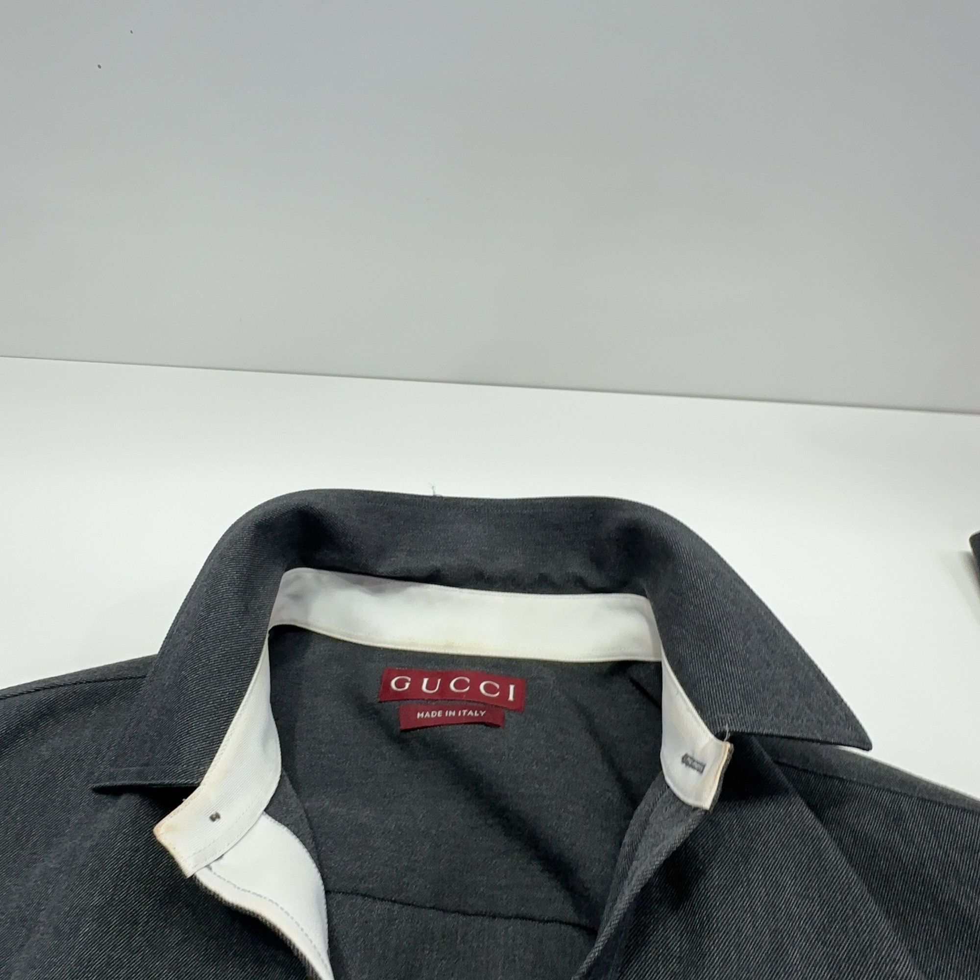 Gucci Gucci SS24 Wool Chest Pocket Shirt 52 Size US L / EU 52-54 / 3 - 6 Thumbnail