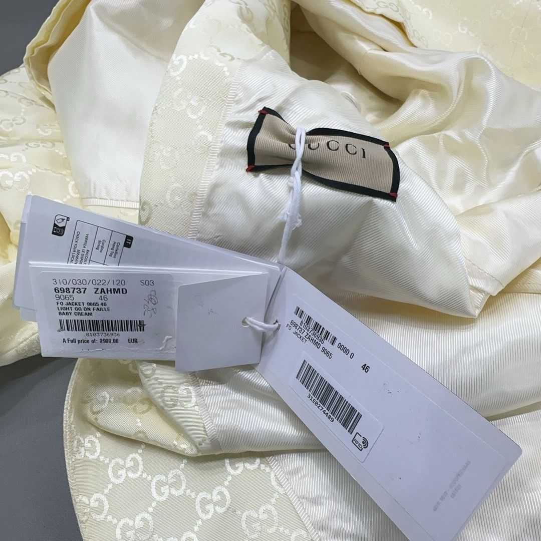 Gucci Gucci GG Pattern Double Breasted Blazer 36R Size 36R - 4 Thumbnail