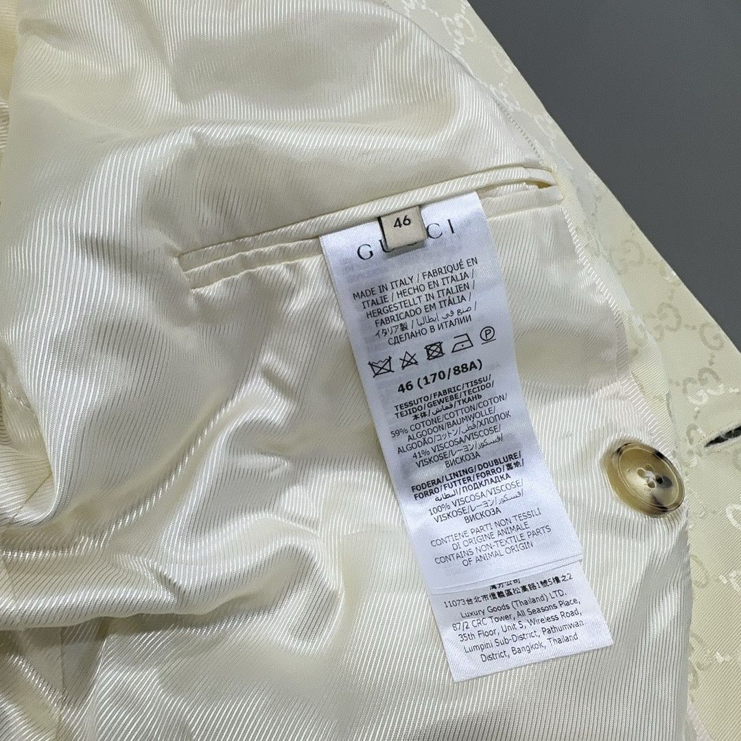 Gucci Gucci GG Pattern Double Breasted Blazer 36R Size 36R - 5 Thumbnail