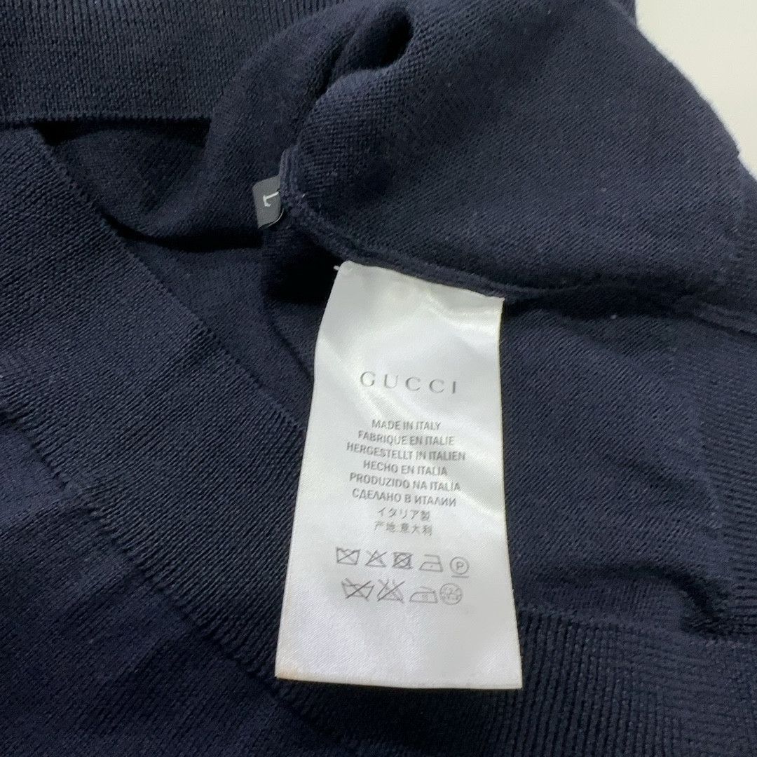Gucci Gucci Web Stripe V-Neck Wool Sweater Size L Size US L / EU 52-54 / 3 - 4 Thumbnail