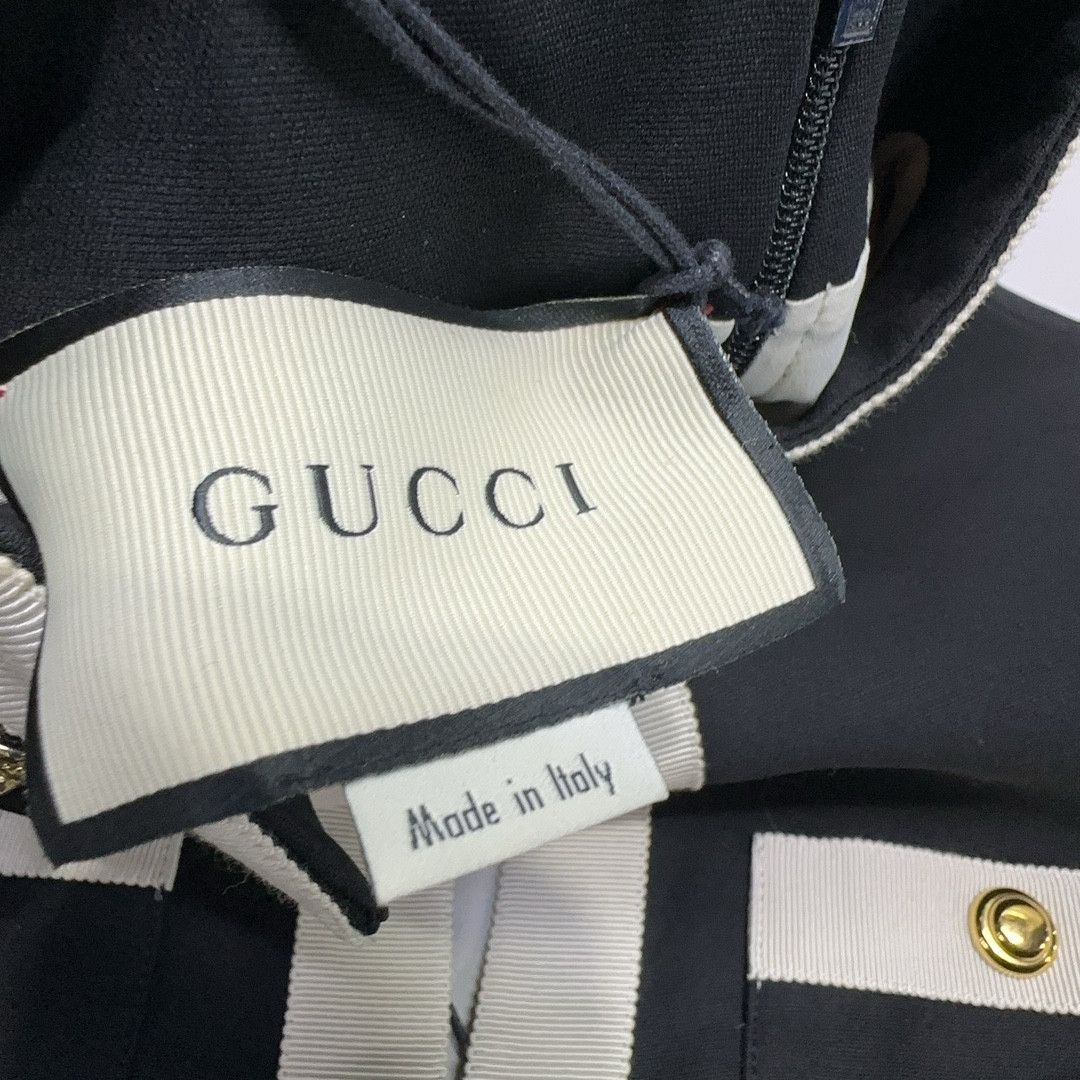 Gucci Gucci Contrast Trim Button-Up Mini Dress 36 Size XS / US 0-2 / IT 36-38 - 4 Thumbnail