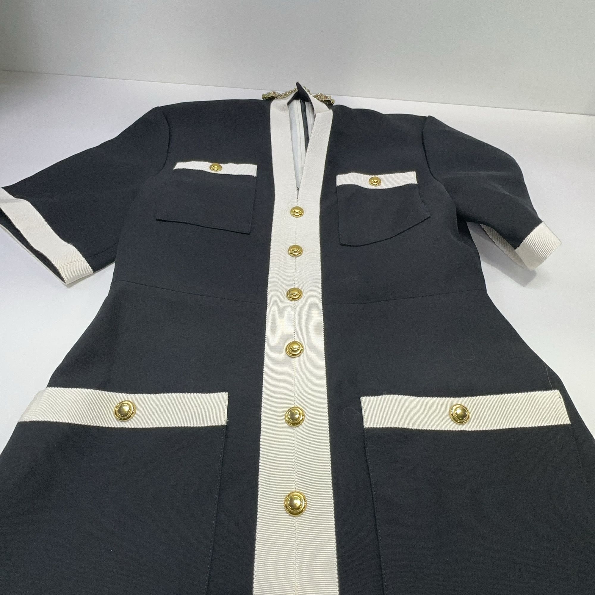 Gucci Gucci Contrast Trim Button-Up Mini Dress 36 Size XS / US 0-2 / IT 36-38 - 8 Thumbnail