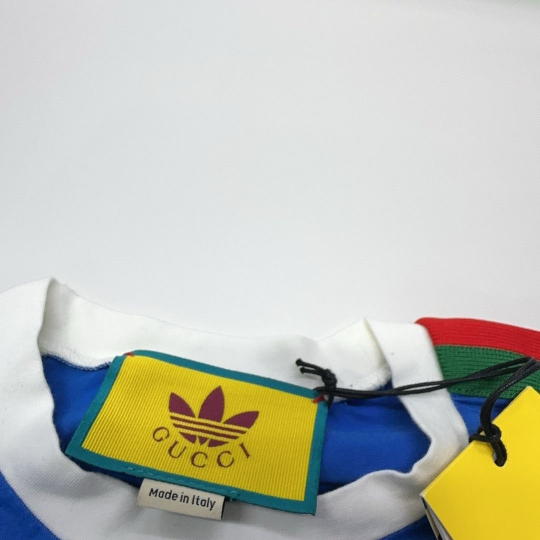 Gucci Gucci x Adidas Trefoil Print T-Shirt Blue XS Size US XS / EU 42 / 0 - 3 Thumbnail