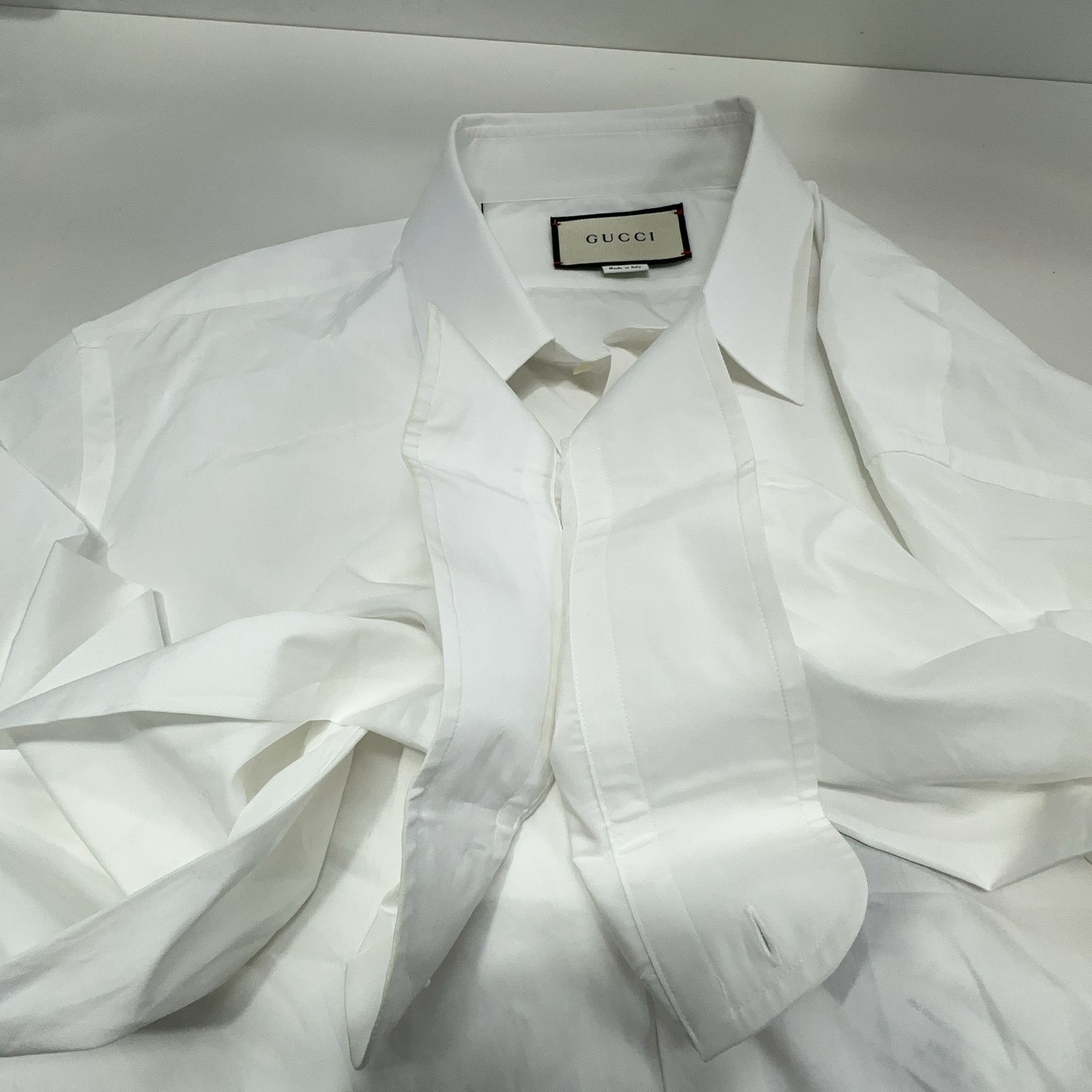 Gucci Gucci Poplin Button Up Shirt Size 18 Size US XL / EU 56 / 4 - 9 Thumbnail