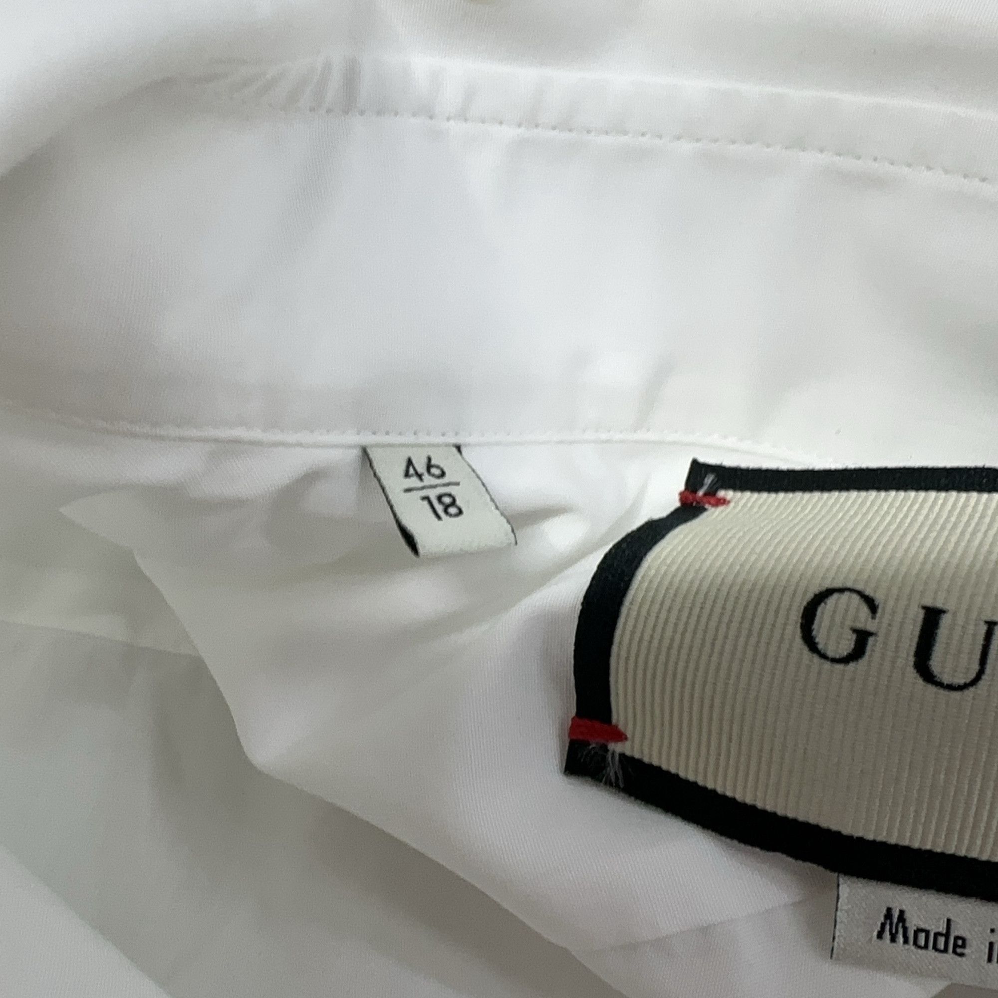 Gucci Gucci Poplin Button Up Shirt Size 18 Size US XL / EU 56 / 4 - 7 Thumbnail