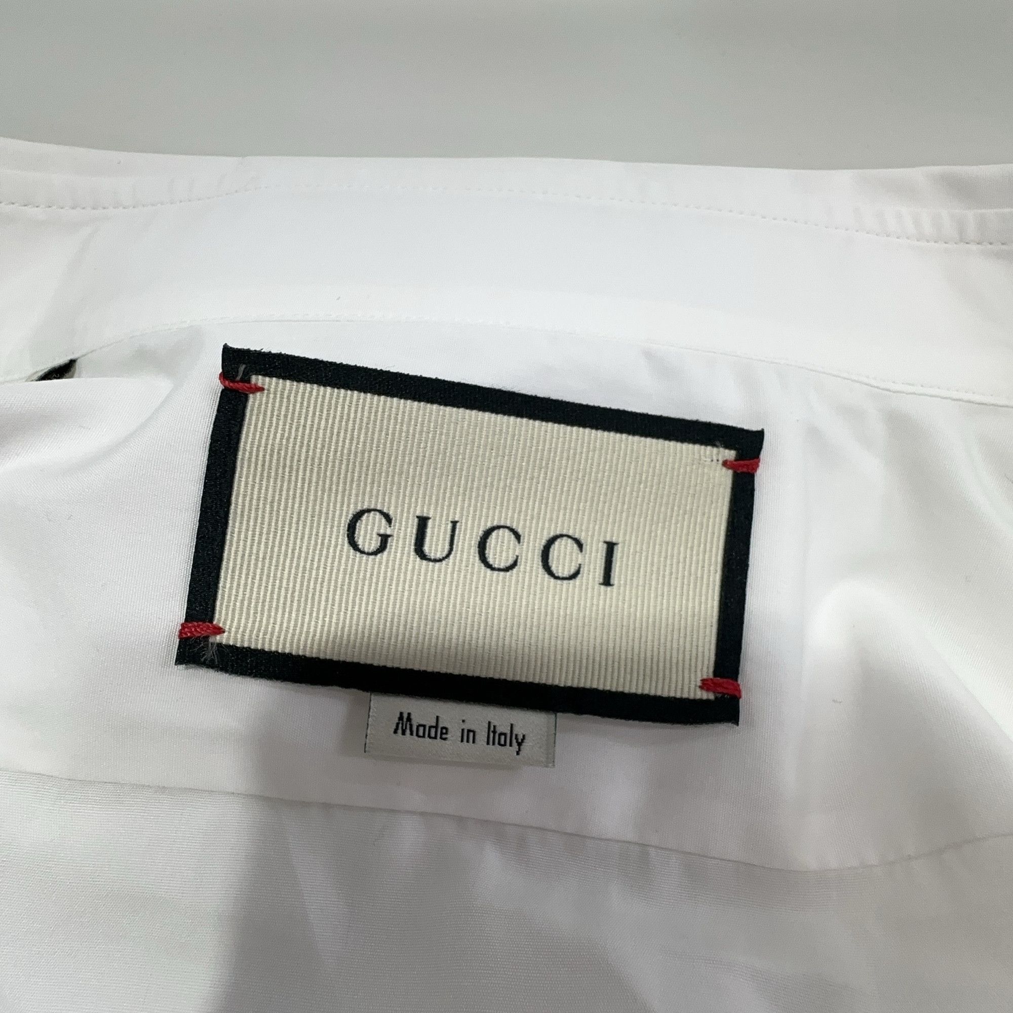 Gucci Gucci Poplin Button Up Shirt Size 18 Size US XL / EU 56 / 4 - 3 Thumbnail