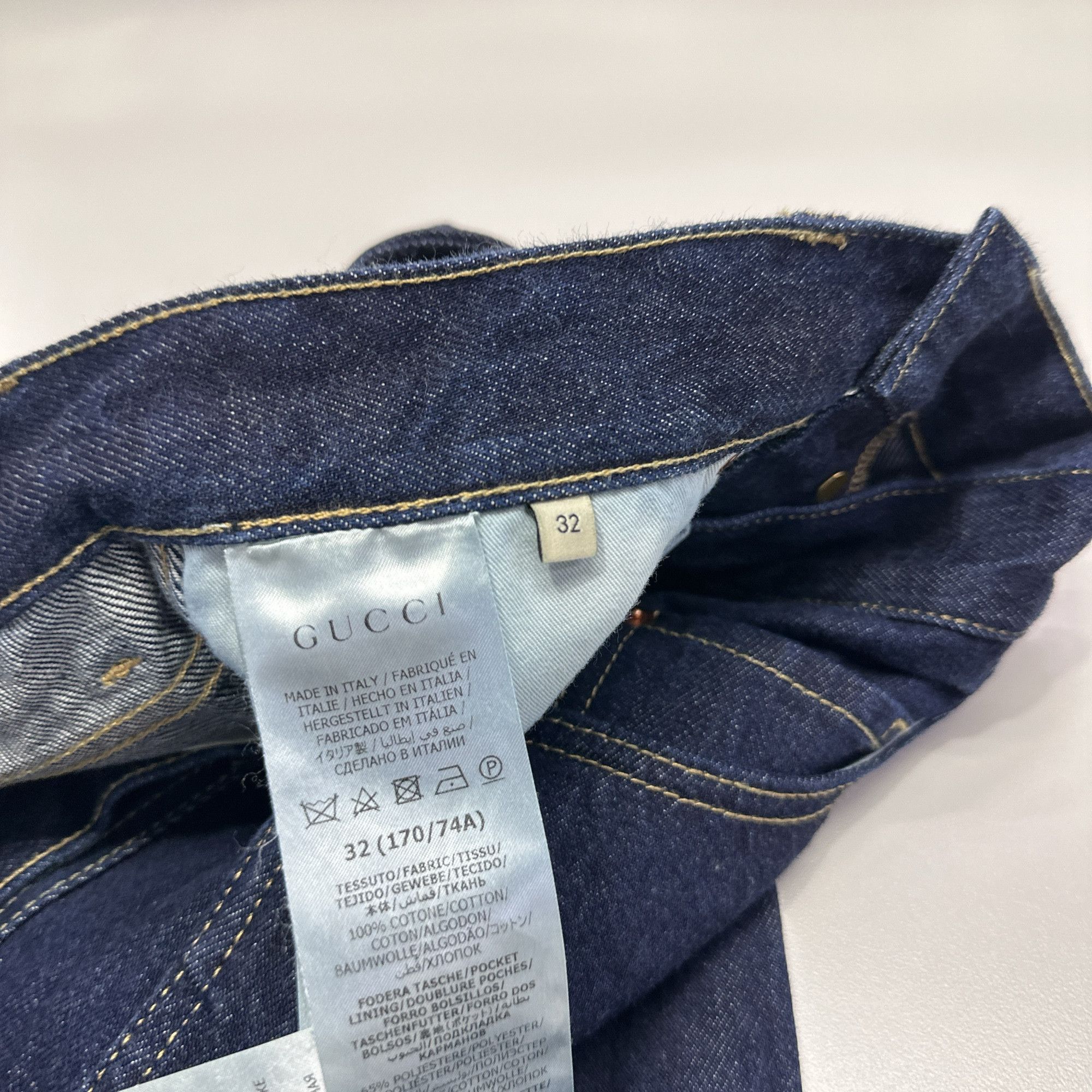 Gucci Gucci Tapered Zip Denim Jeans Size 32 Size US 32 / EU 48 - 4 Thumbnail
