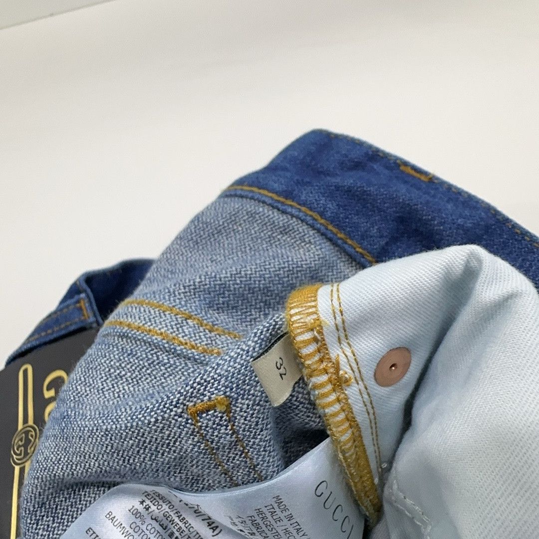 Gucci Gucci Ouverture Eco Washed Straight Jeans 32 Size US 32 / EU 48 - 4 Thumbnail