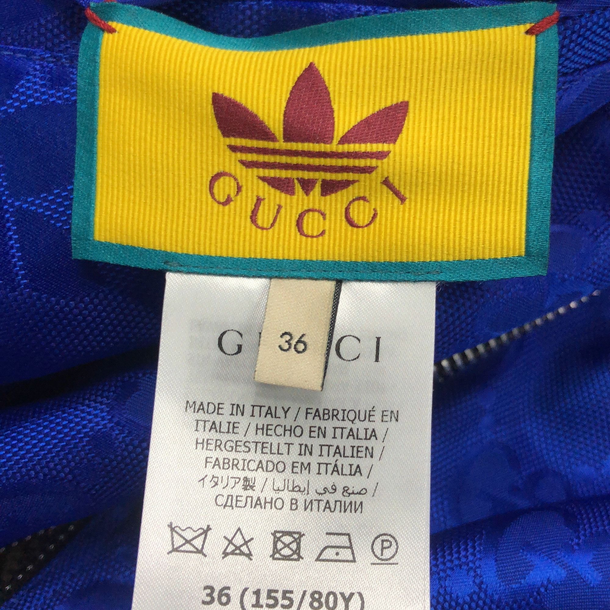 Gucci Gucci x adidas GG Monogram Track Jacket Size 36 Size XS / US 0-2 / IT 36-38 - 3 Thumbnail