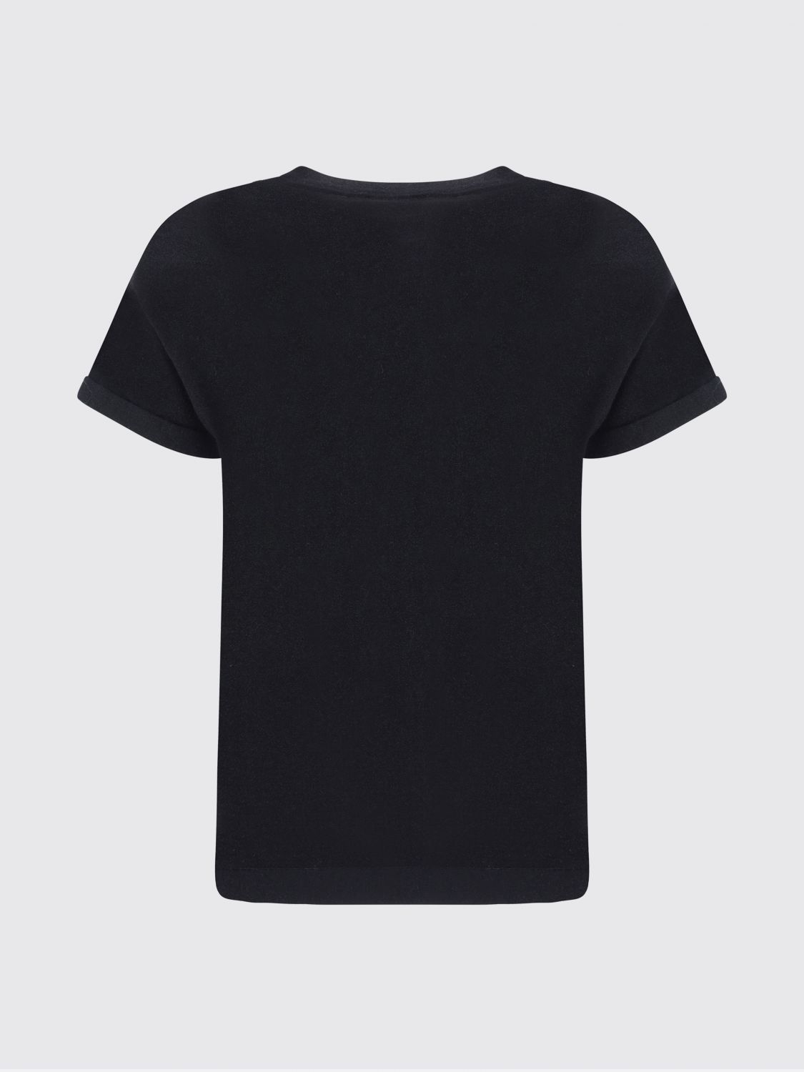 Brunello Cucinelli Brunello Cucinelli T-Shirt Woman Black Size L / US 10 / IT 46 - 3 Thumbnail