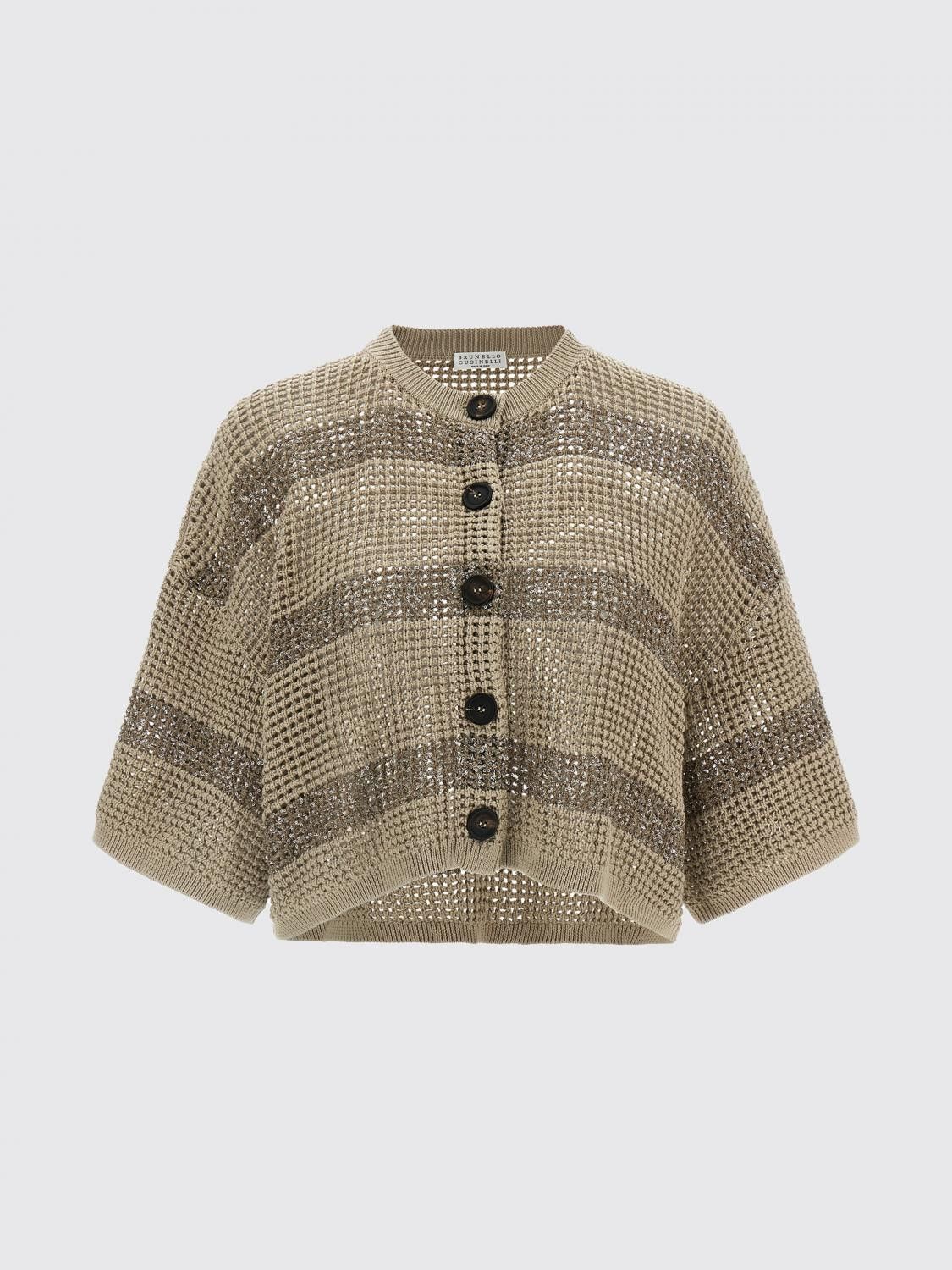 Brunello Cucinelli Brunello Cucinelli Sweater Woman Beige Size S / US 4 / IT 40 - 2 Thumbnail