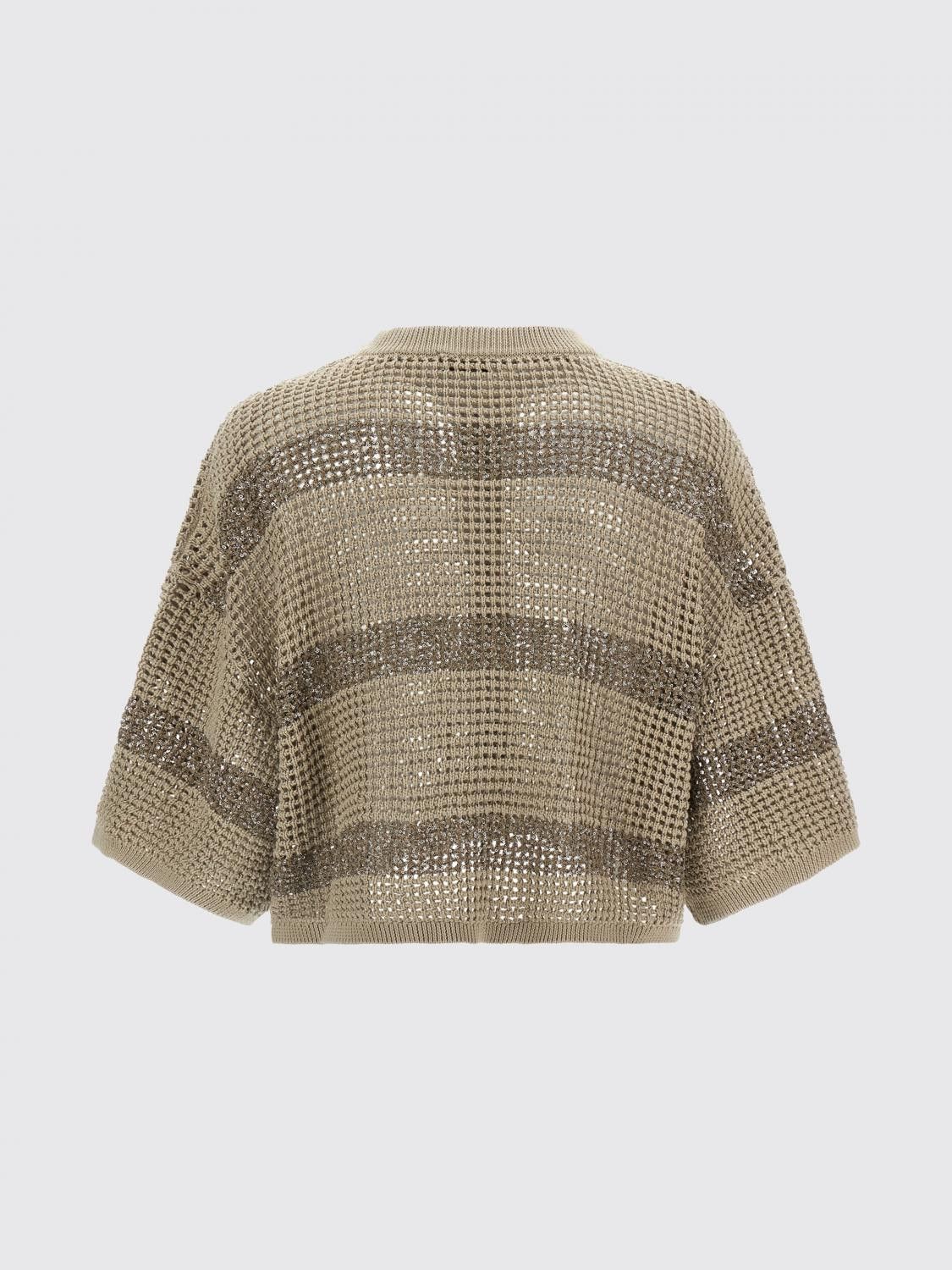 Brunello Cucinelli Brunello Cucinelli Sweater Woman Beige Size S / US 4 / IT 40 - 3 Thumbnail