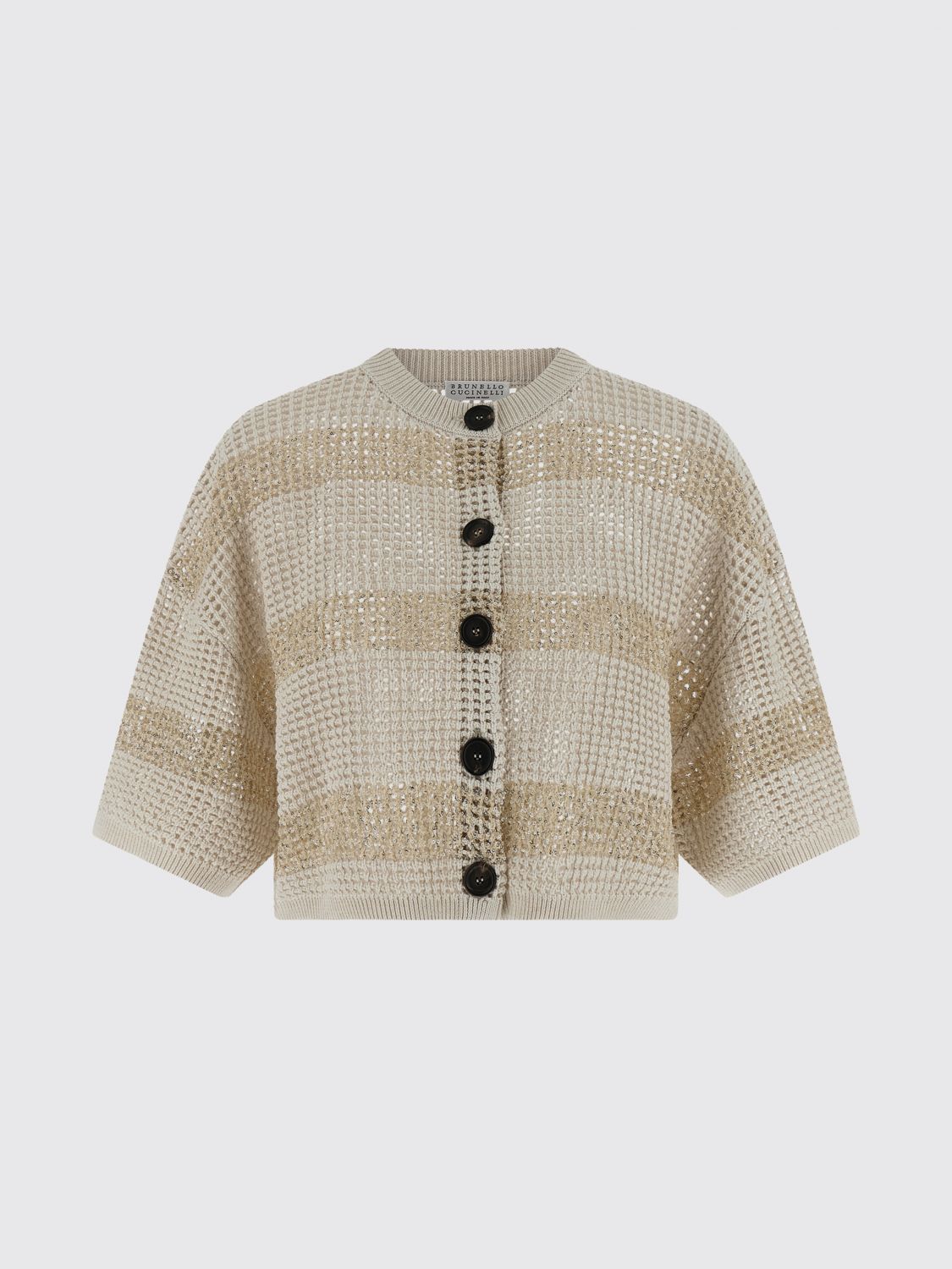 Brunello Cucinelli Brunello Cucinelli Sweater Woman Gold Size L / US 10 / IT 46 - 2 Thumbnail