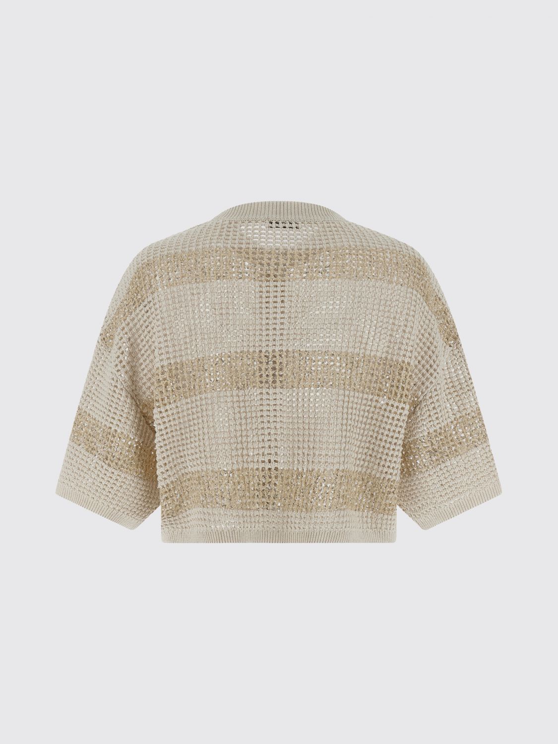 Brunello Cucinelli Brunello Cucinelli Sweater Woman Gold Size L / US 10 / IT 46 - 3 Thumbnail