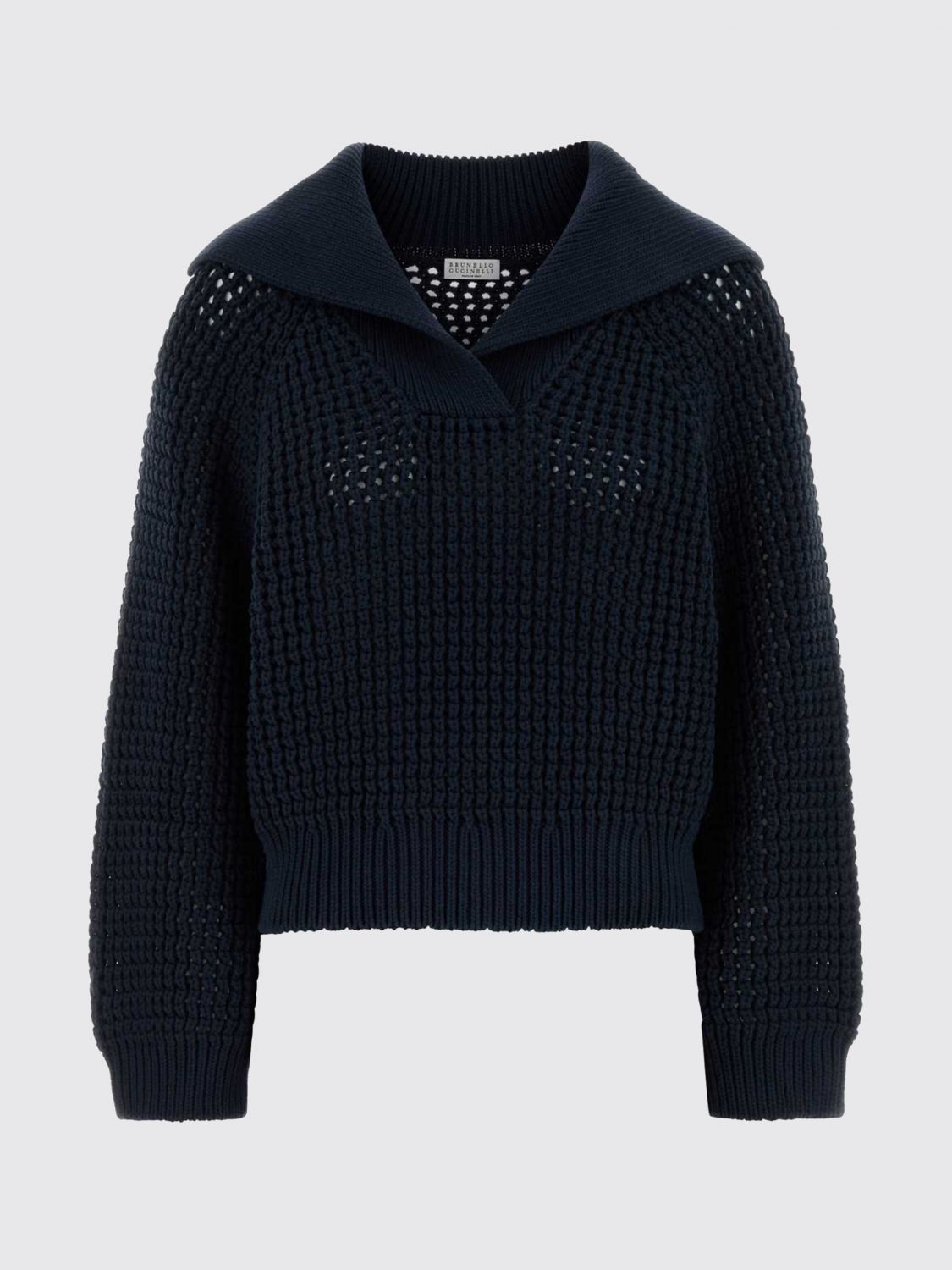 Brunello Cucinelli Brunello Cucinelli Sweater Woman Ocean Size S / US 4 / IT 40 - 2 Thumbnail