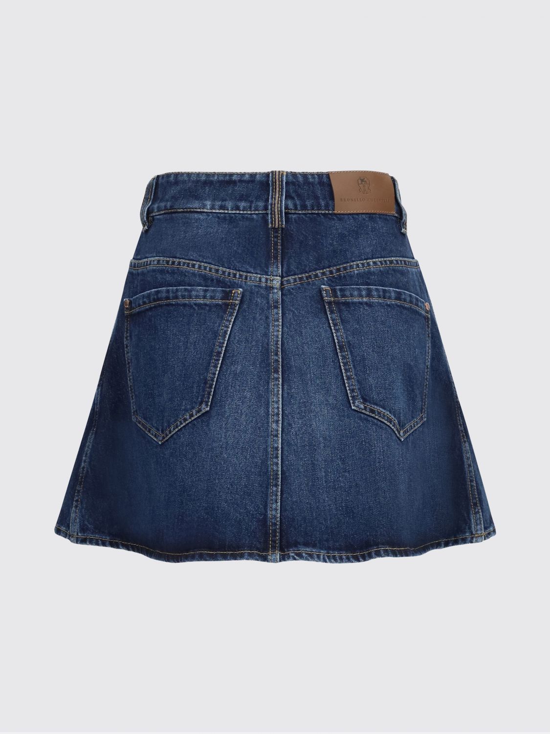Brunello Cucinelli Brunello Cucinelli Skirt Woman Denim Size 28" / US 6 / IT 42 - 3 Thumbnail