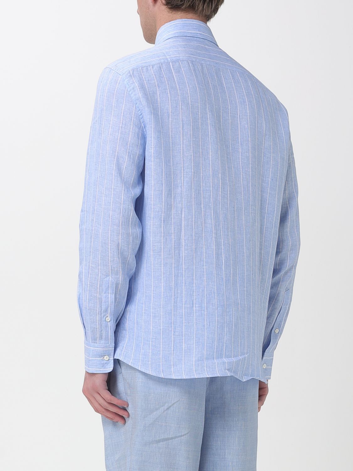 Brunello Cucinelli Brunello Cucinelli Shirt Men Blue Size US S / EU 44-46 / 1 - 3 Thumbnail