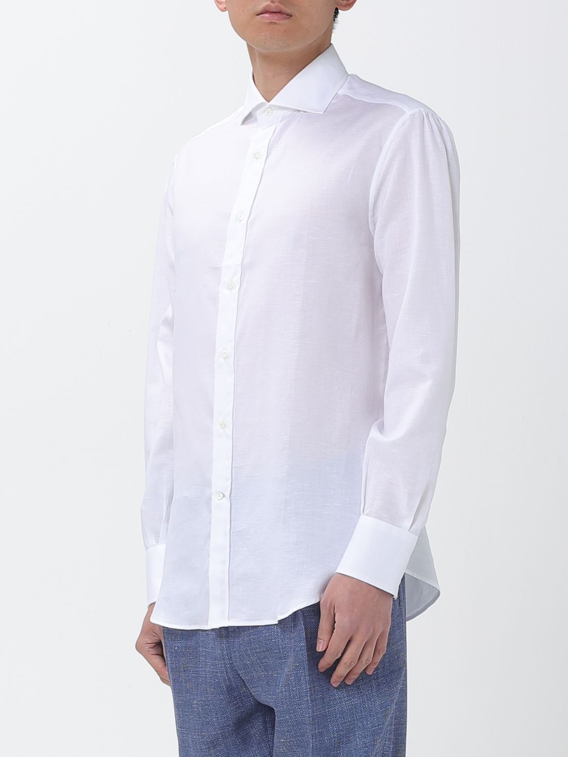 Brunello Cucinelli Brunello Cucinelli Shirt Men White Size US M / EU 48-50 / 2 - 4 Thumbnail