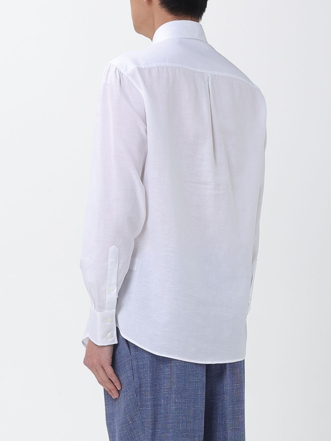 Brunello Cucinelli Brunello Cucinelli Shirt Men White Size US S / EU 44-46 / 1 - 3 Thumbnail