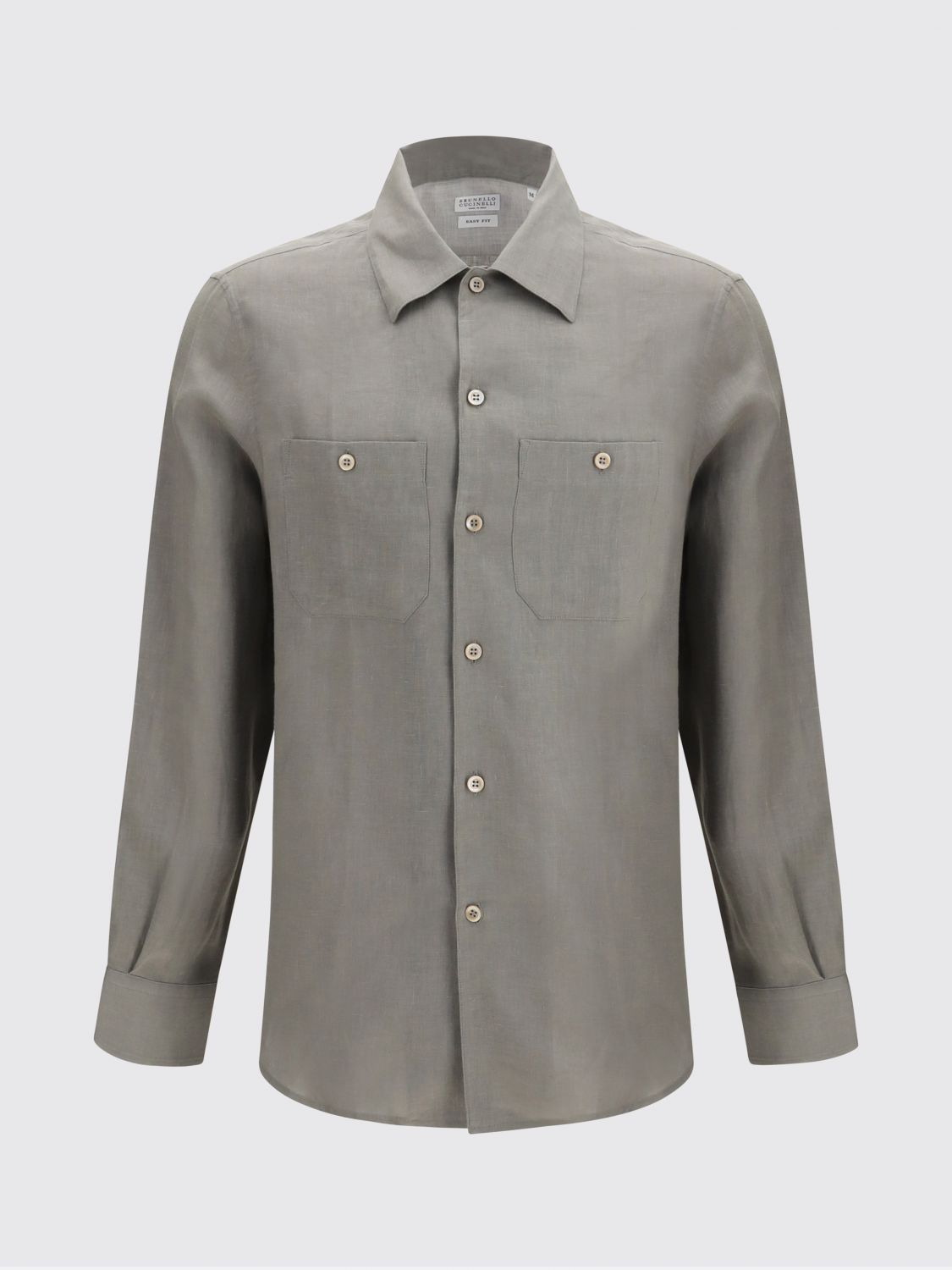 Brunello Cucinelli Brunello Cucinelli Shirt Men Kaki Size US XXL / EU 58 / 5 - 2 Thumbnail