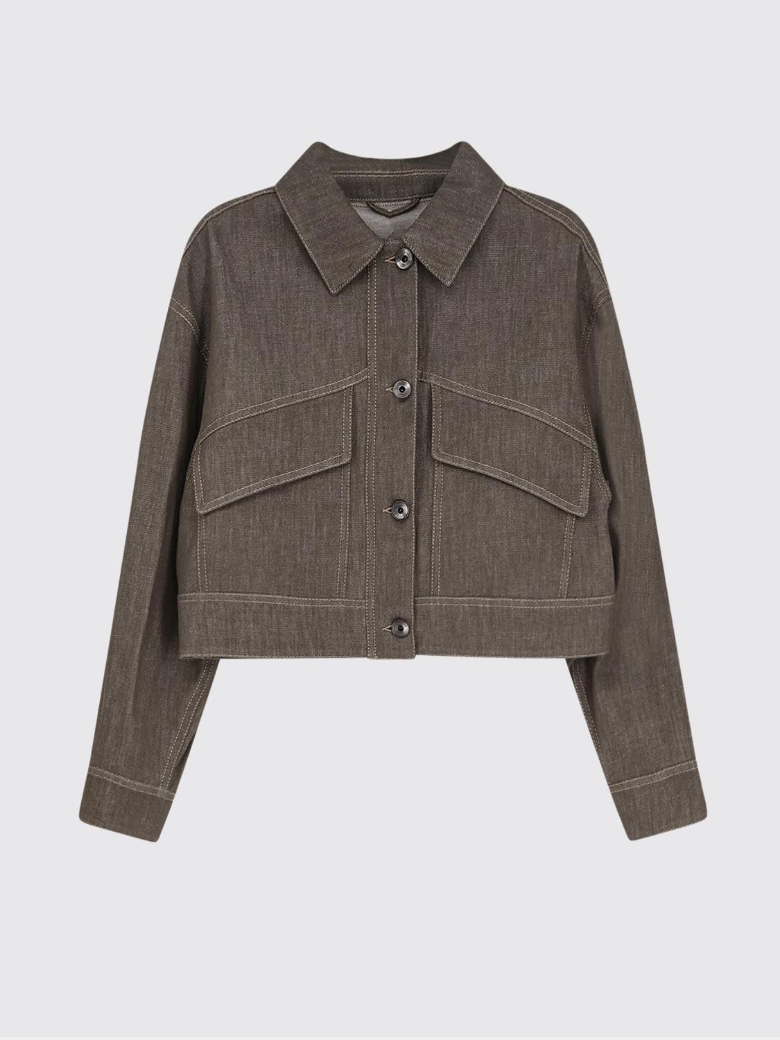 Brunello Cucinelli Brunello Cucinelli Jacket Woman Olive Size S / US 4 / IT 40 - 2 Thumbnail