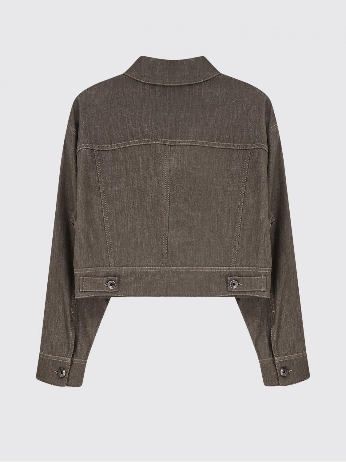 Brunello Cucinelli Brunello Cucinelli Jacket Woman Olive Size S / US 4 / IT 40 - 3 Thumbnail