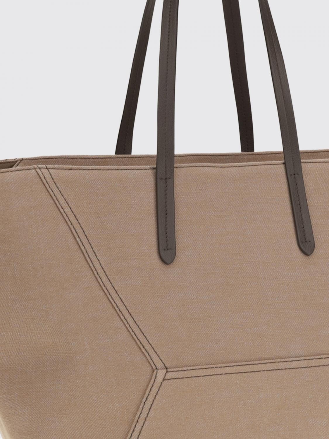 Brunello Cucinelli Brunello Cucinelli Tote Bag Woman Camel Size ONE SIZE - 3 Thumbnail