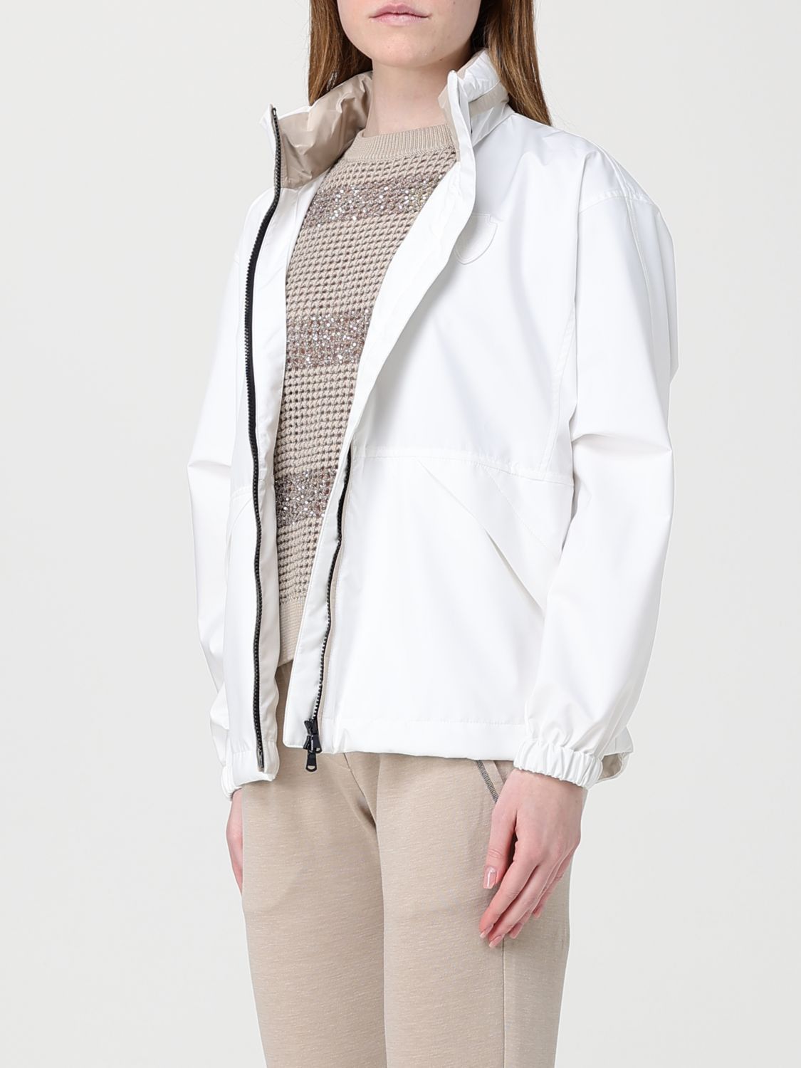 Brunello Cucinelli Brunello Cucinelli Jacket Woman White Size M / US 6-8 / IT 42-44 - 4 Thumbnail