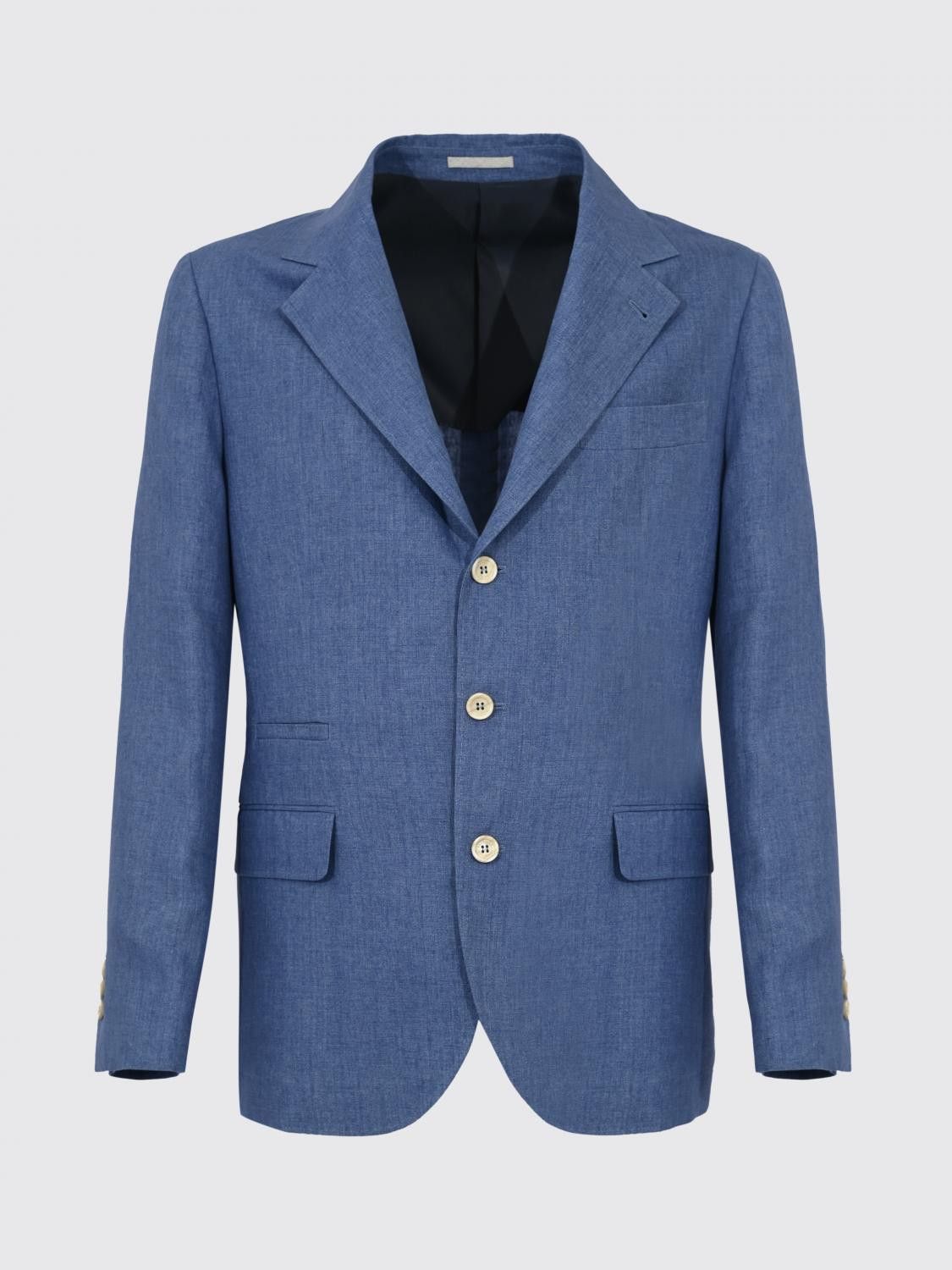 Brunello Cucinelli Brunello Cucinelli Jacket Men Stone Bleached Size US M / EU 48-50 / 2 - 2 Thumbnail