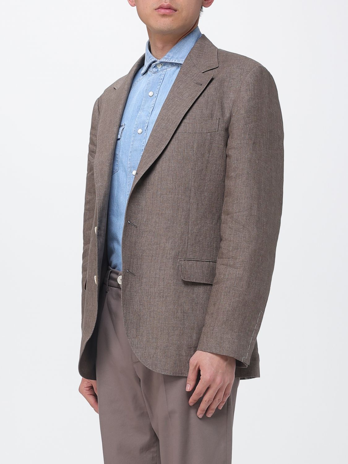 Brunello Cucinelli Brunello Cucinelli Jacket Men Brown Size US M / EU 48-50 / 2 - 4 Thumbnail