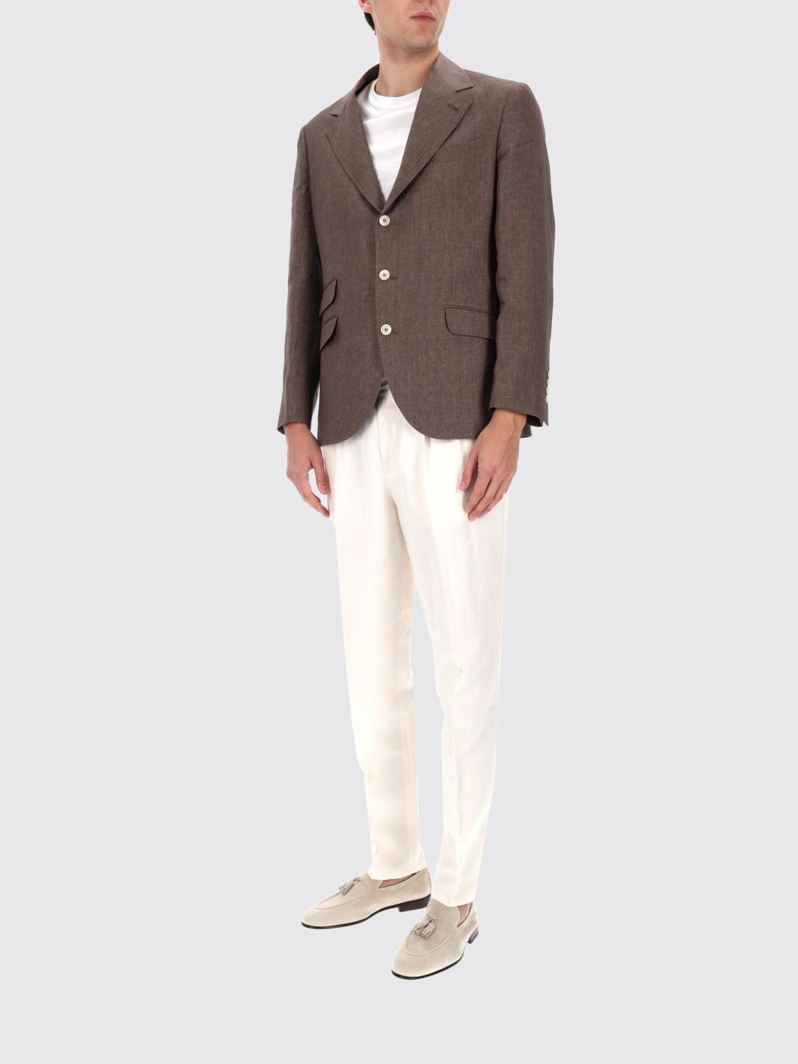 Brunello Cucinelli Brunello Cucinelli Jacket Men Brown Size US M / EU 48-50 / 2 - 2 Thumbnail
