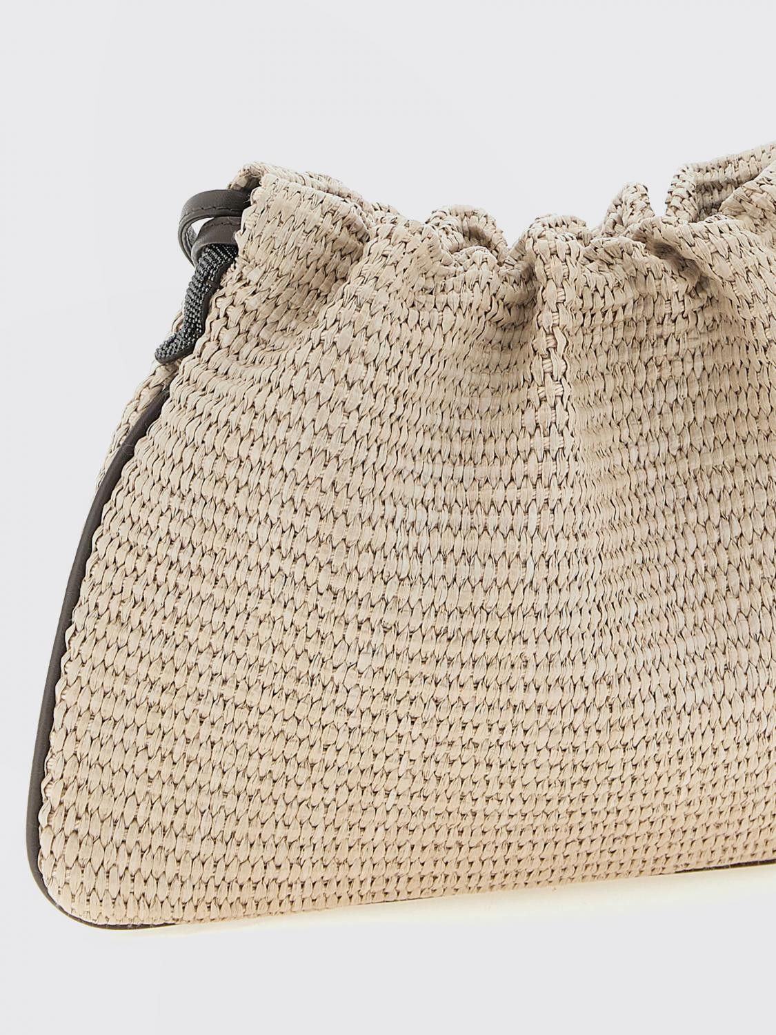 Brunello Cucinelli Brunello Cucinelli Clutch Woman Beige Size ONE SIZE - 3 Thumbnail