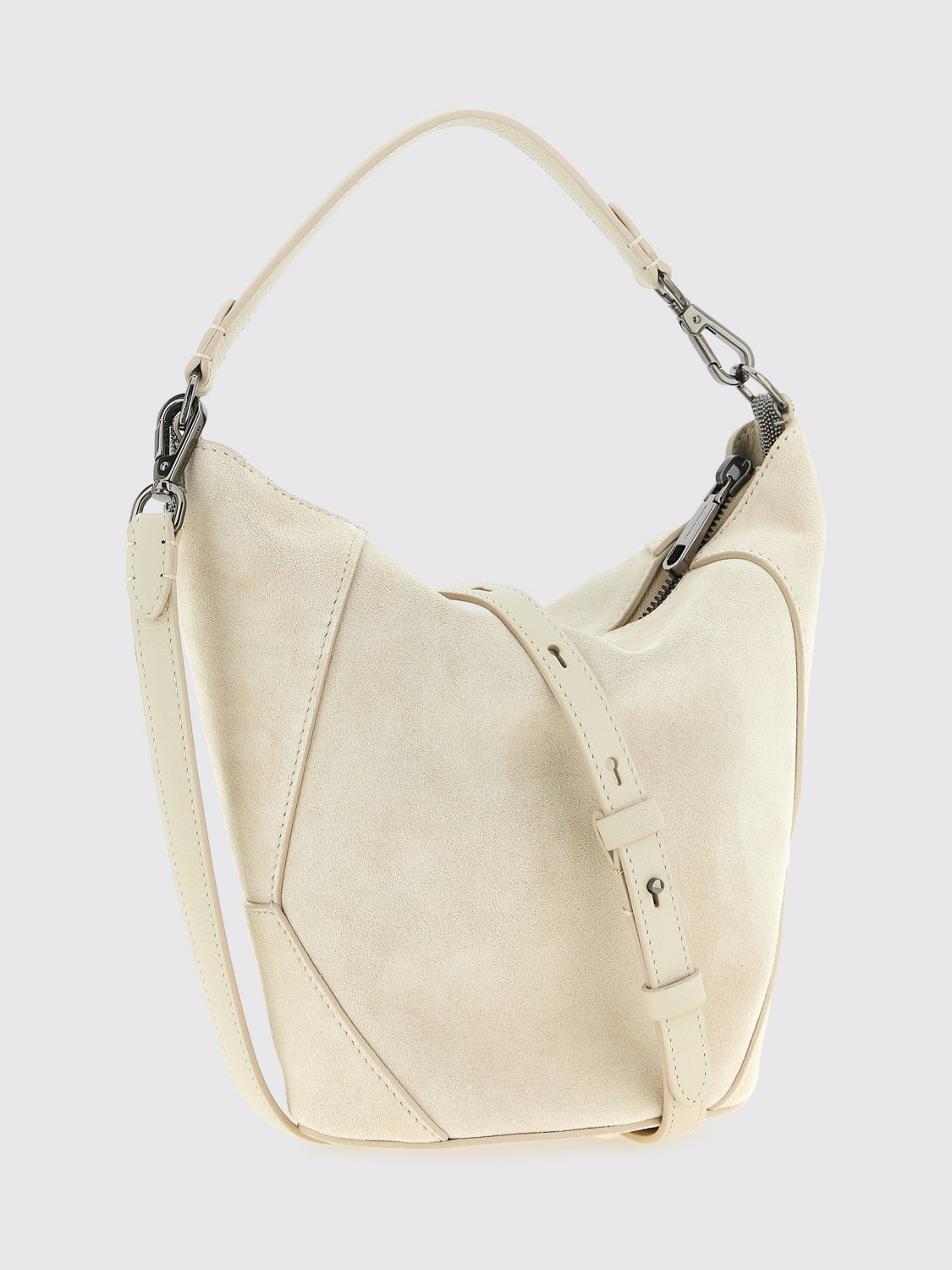 Brunello Cucinelli Brunello Cucinelli Shoulder Bag Woman Ivory Size ONE SIZE - 2 Thumbnail