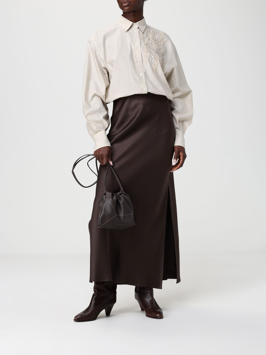 Brunello Cucinelli Brunello Cucinelli Crossbody Bag Woman Brown Size ONE SIZE - 2 Thumbnail