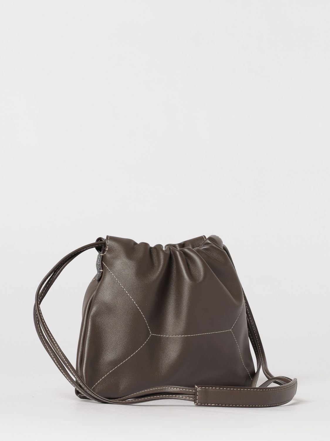 Brunello Cucinelli Brunello Cucinelli Crossbody Bag Woman Brown Size ONE SIZE - 3 Thumbnail