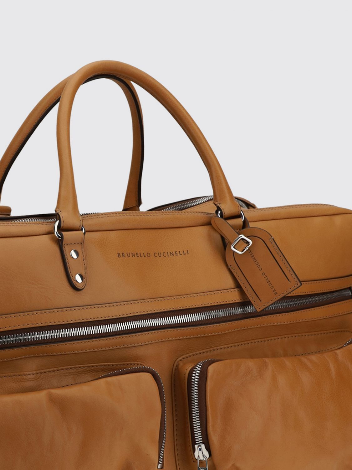 Brunello Cucinelli Brunello Cucinelli Travel Bag Men Natural Size ONE SIZE - 3 Thumbnail