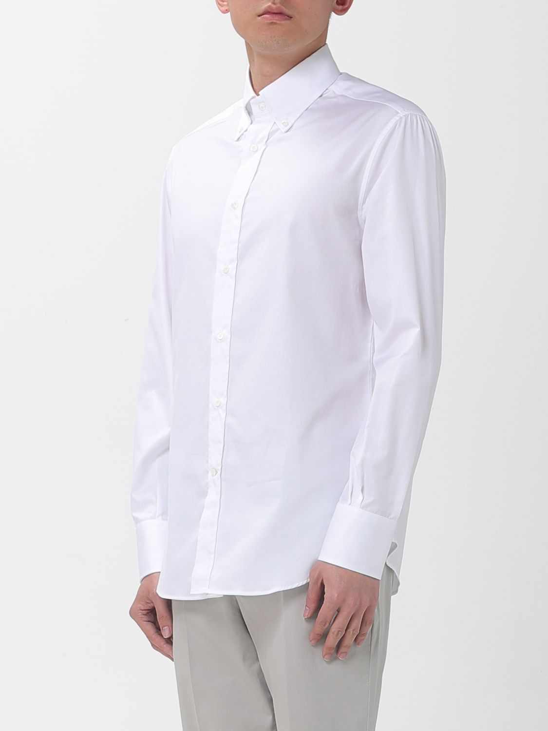 Brunello Cucinelli Brunello Cucinelli Shirt Men White Size US XL / EU 56 / 4 - 4 Thumbnail