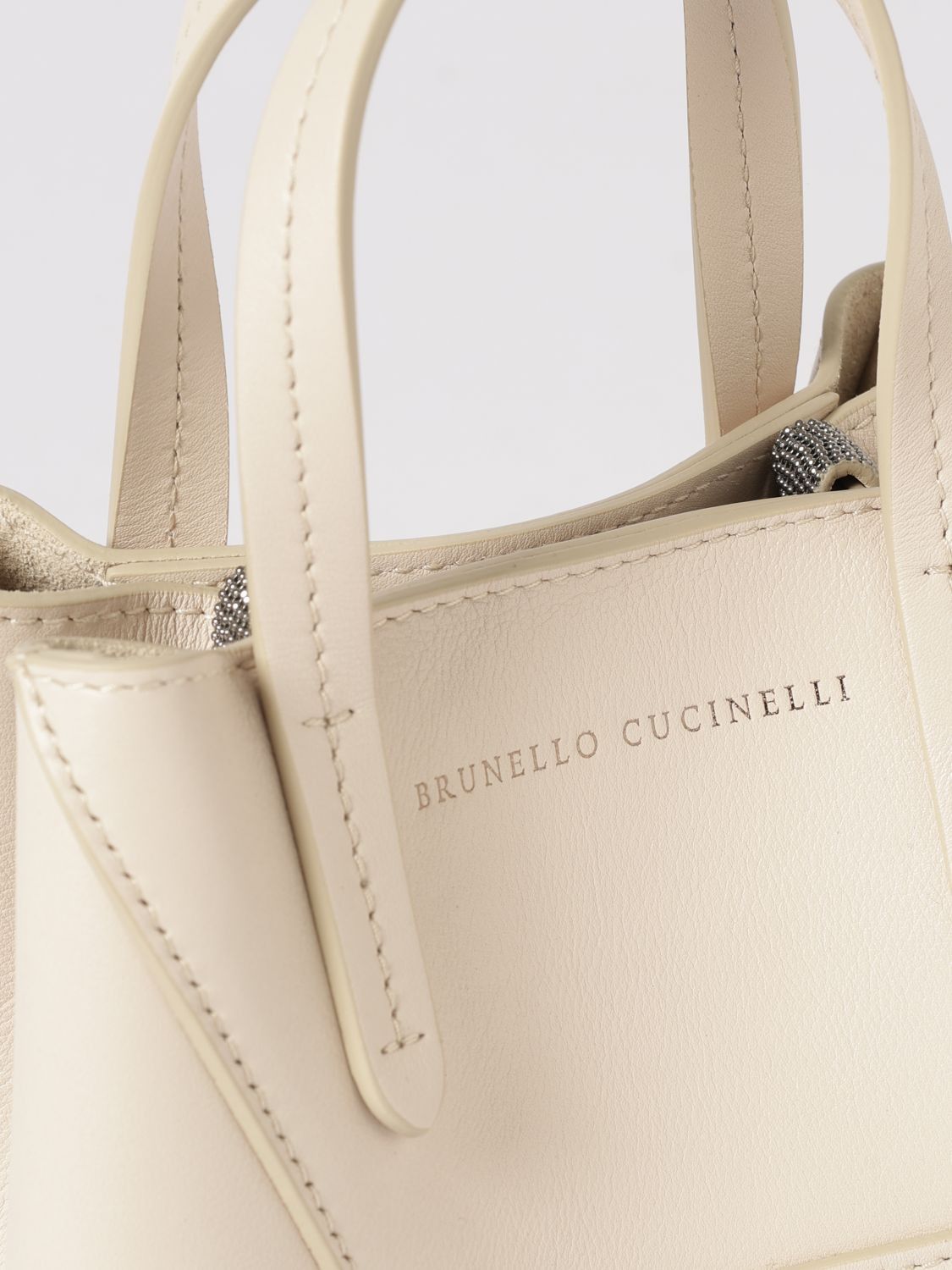 Brunello Cucinelli Brunello Cucinelli Handbag Woman Ivory Size ONE SIZE - 4 Thumbnail