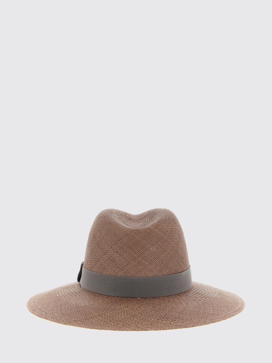 Brunello Cucinelli Brunello Cucinelli Hat Woman Brown Size ONE SIZE - 3 Thumbnail