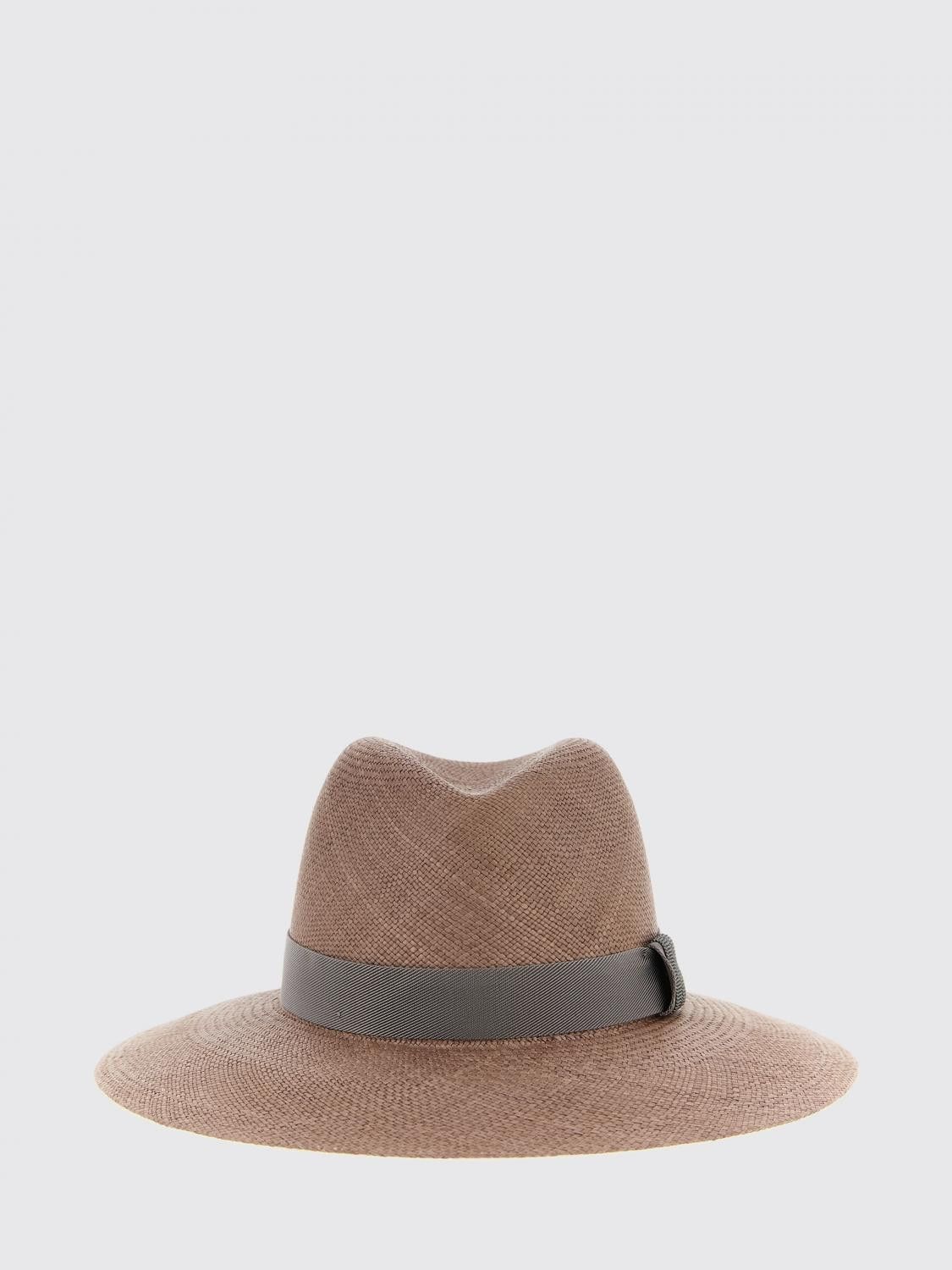 Brunello Cucinelli Brunello Cucinelli Hat Woman Brown Size ONE SIZE - 2 Thumbnail